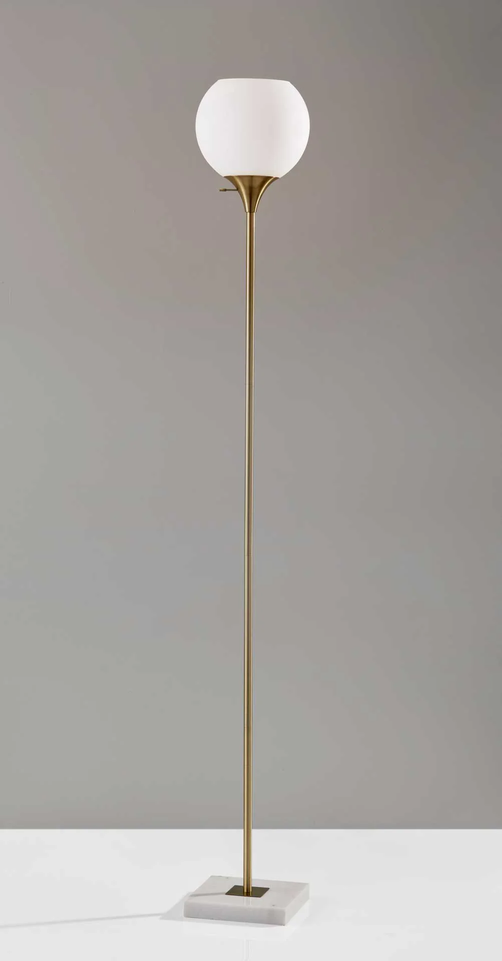 Fife Torchiere Antique Brass - Image 2