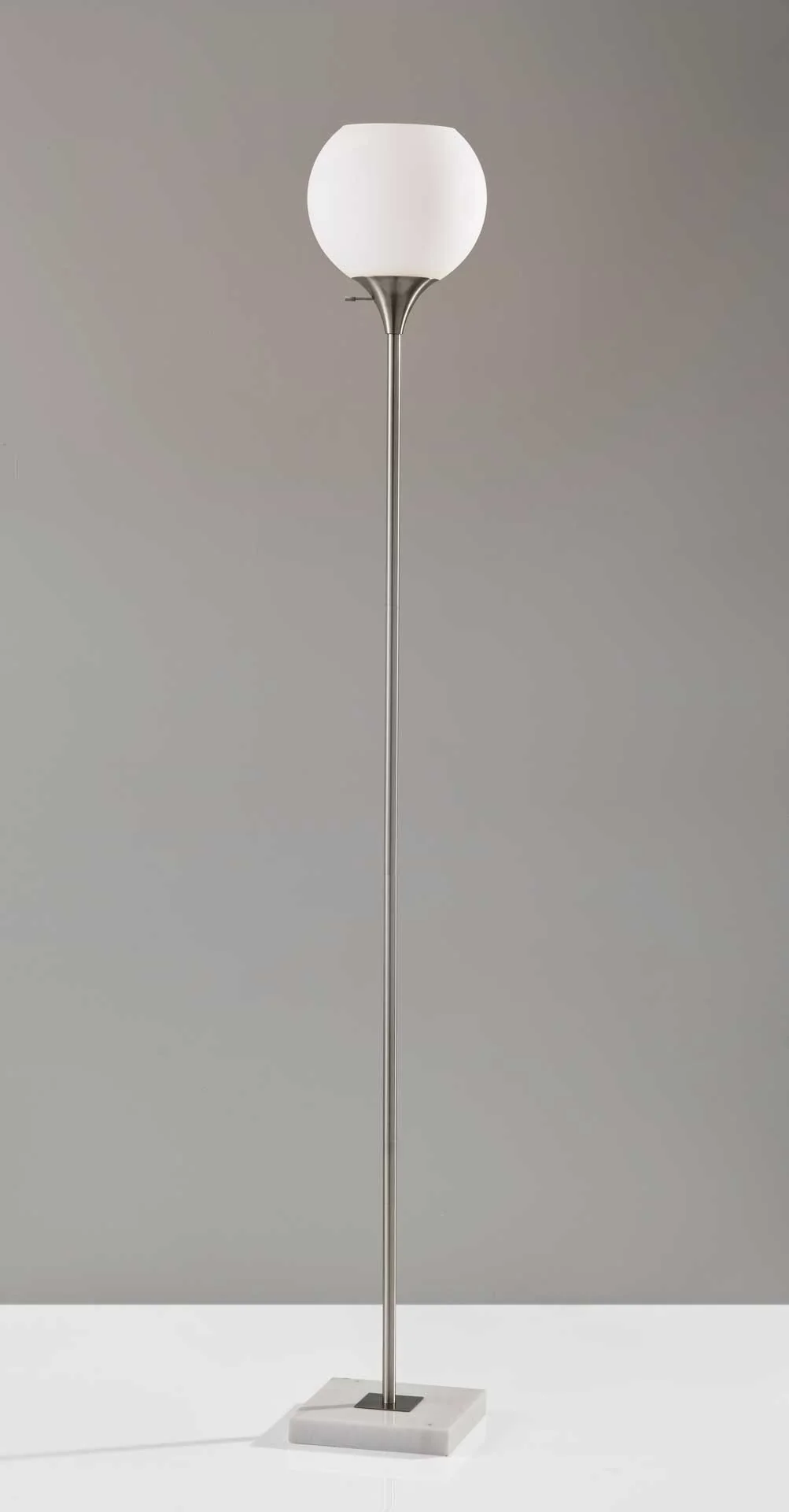 Fife Torchiere Brushed Steel - Image 2