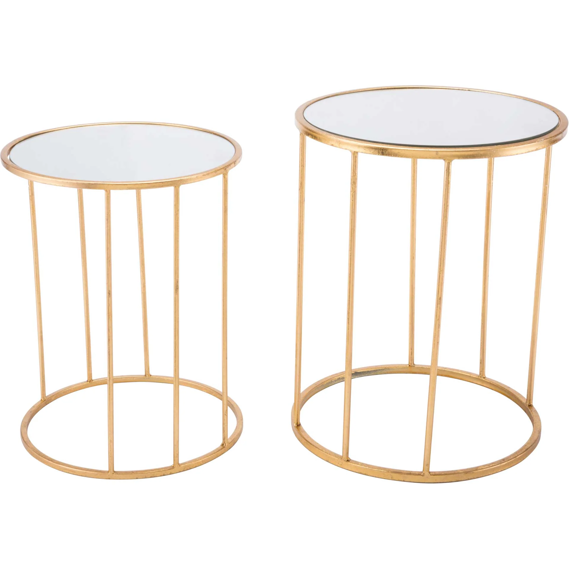 Finita 2-Piece Nesting Round Table Gold - Image 2