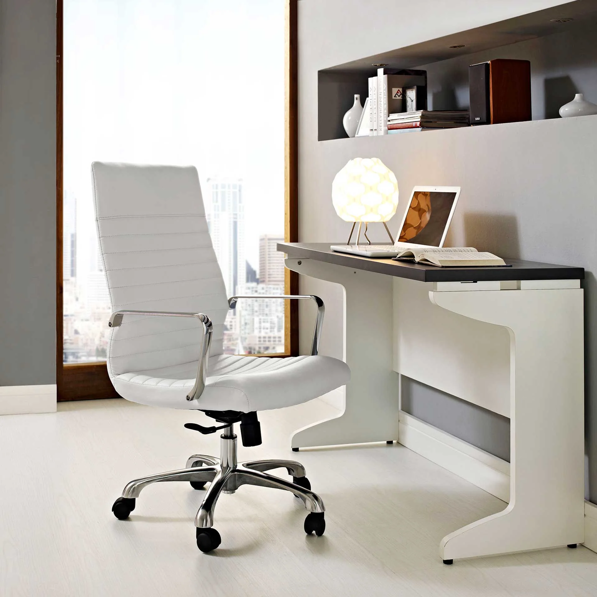 Fisher Highback Office Chair White - Image 4