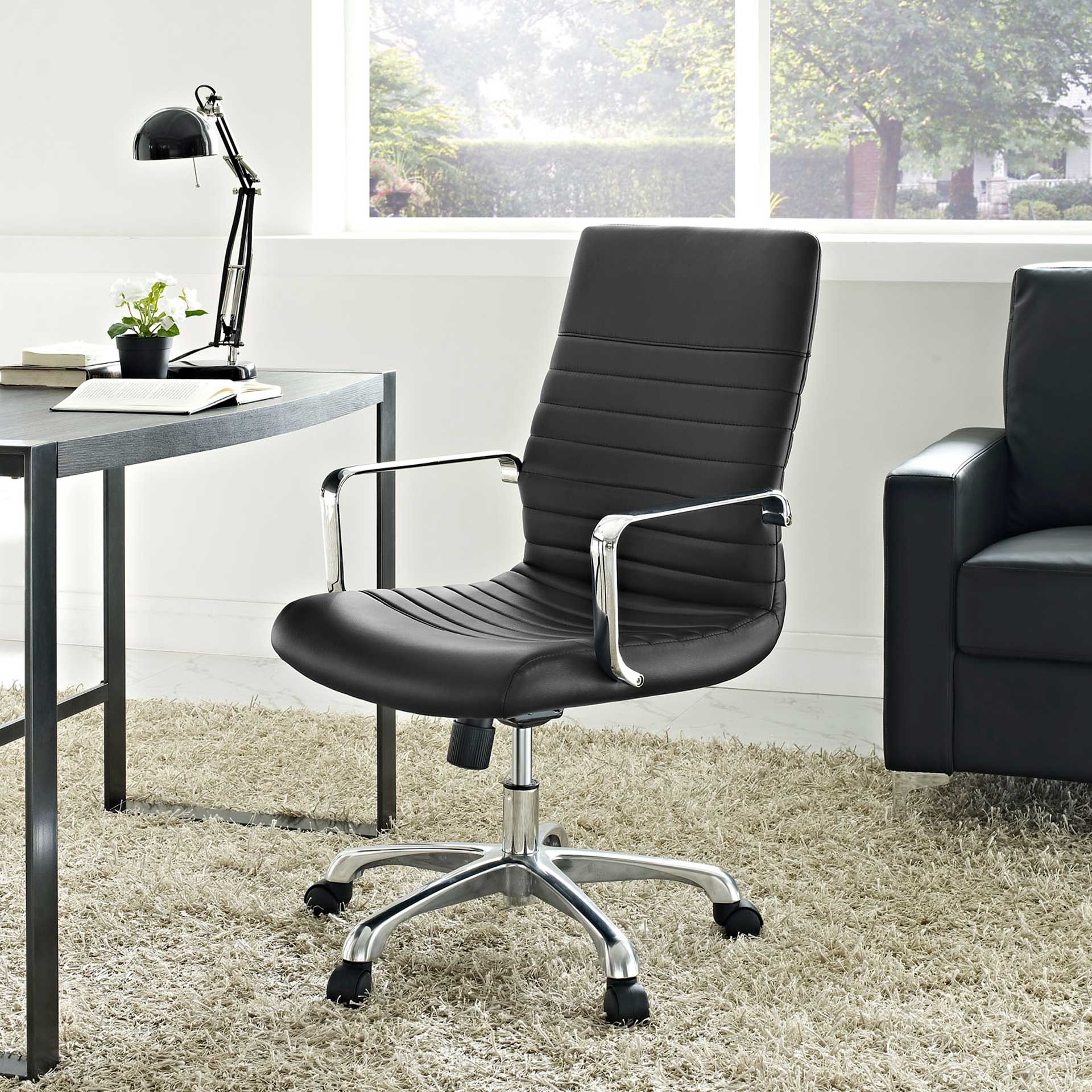 Fisher Mid Back Office Chair Black - Image 4