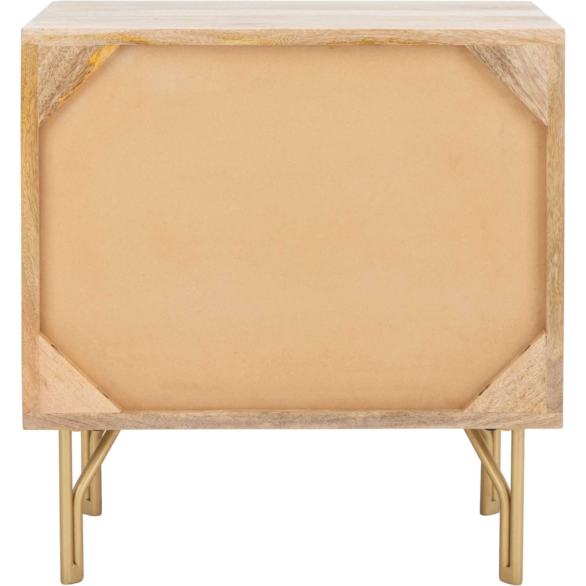 Flannery Nightstand Natural/Brass - Image 4