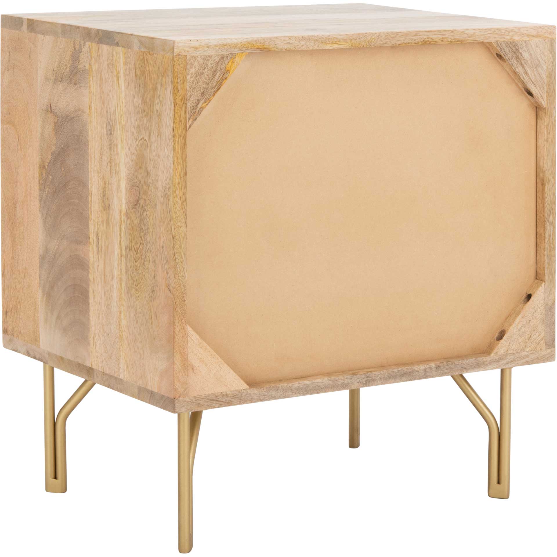 Flannery Nightstand Natural/Brass - Image 5