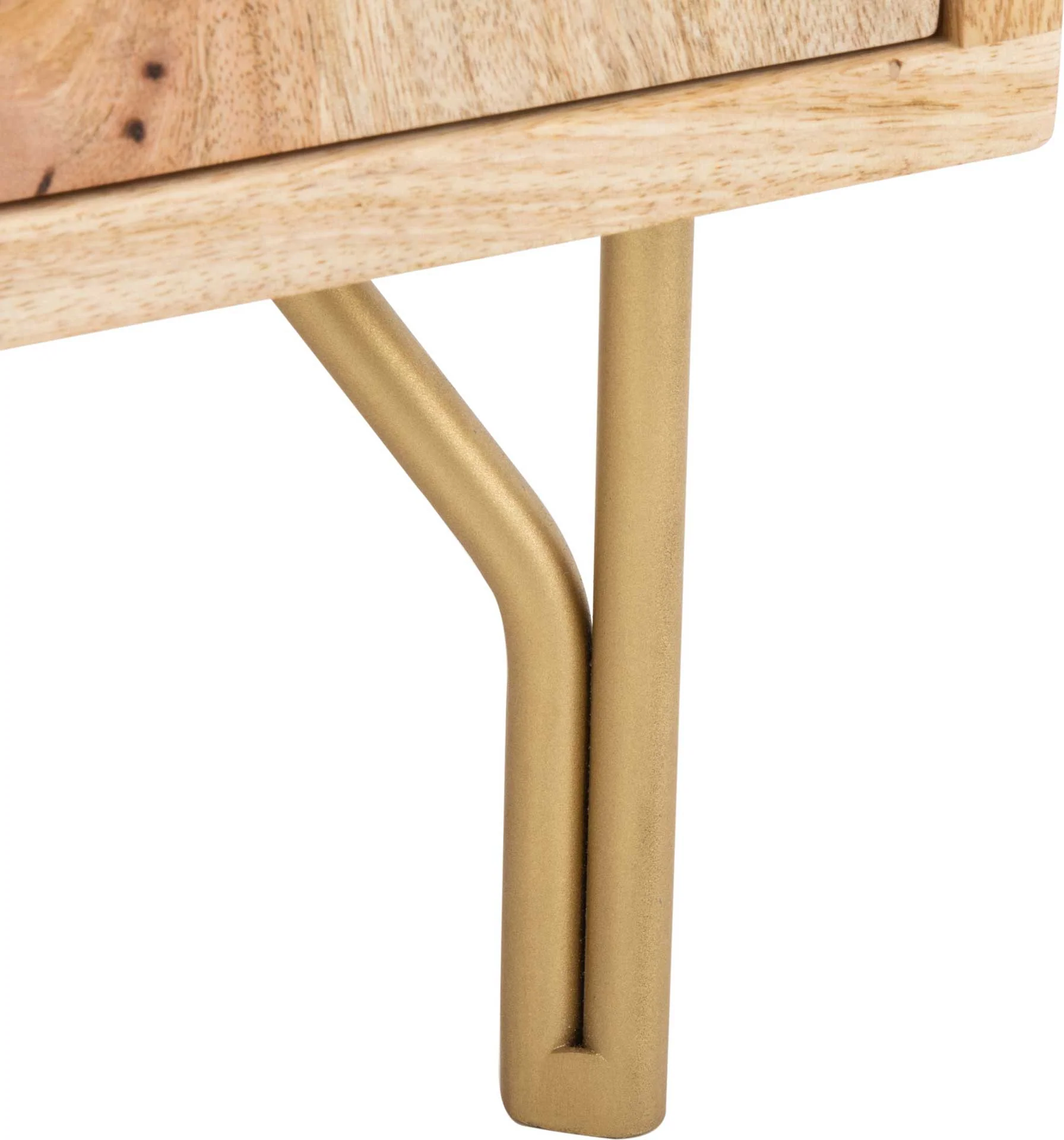 Flannery Nightstand Natural/Brass - Image 6