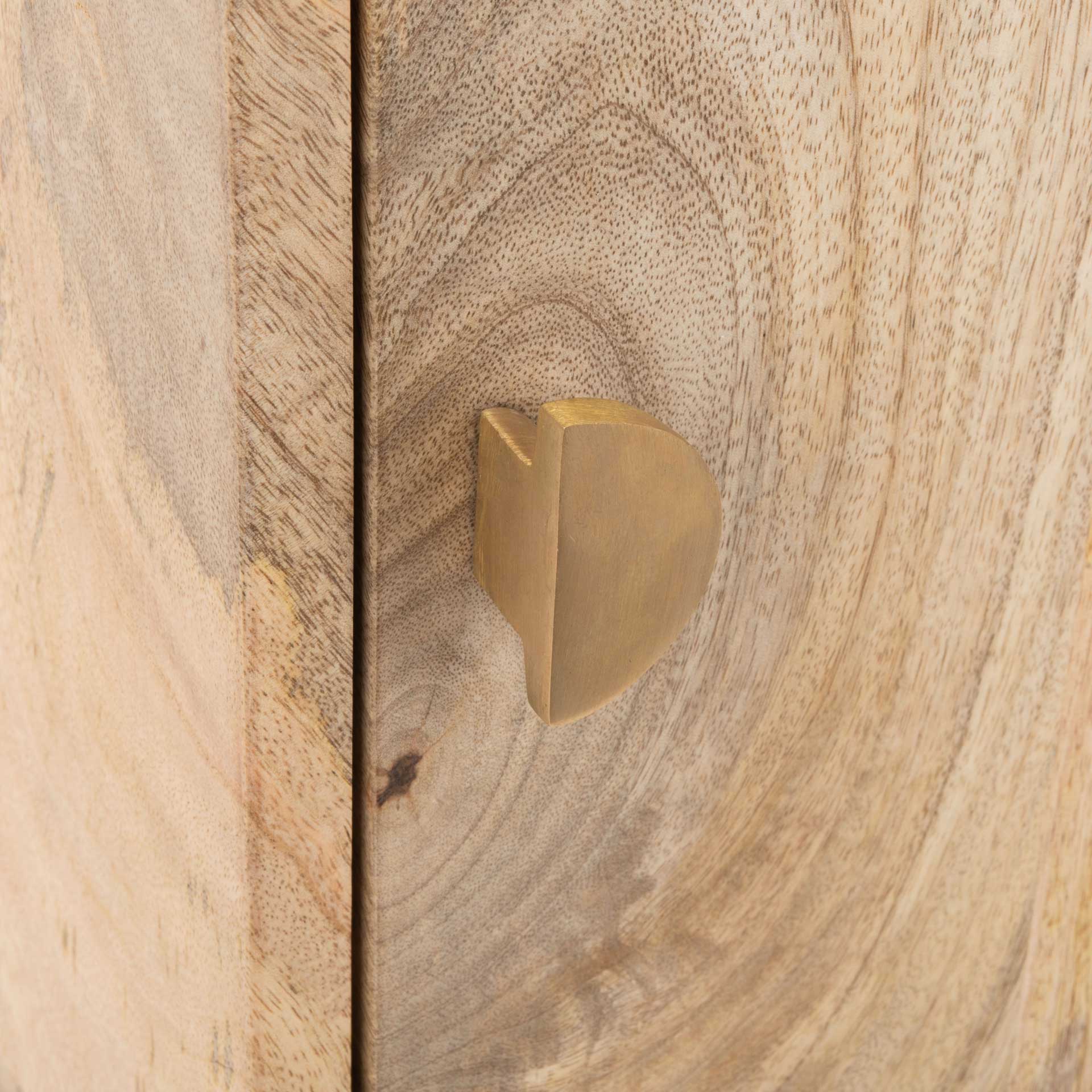 Flannery Nightstand Natural/Brass - Image 8