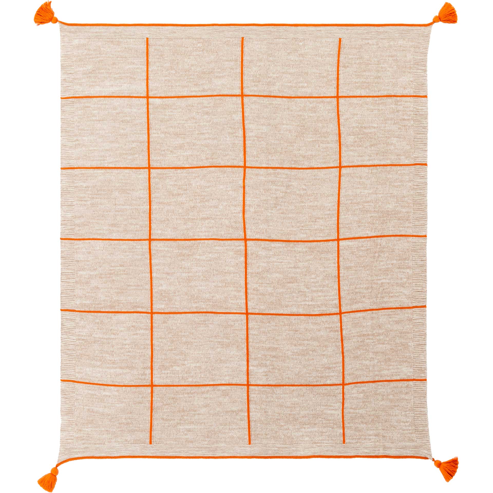 Fletcher Throw Burnt Orange/Camel/Ivory - Image 2