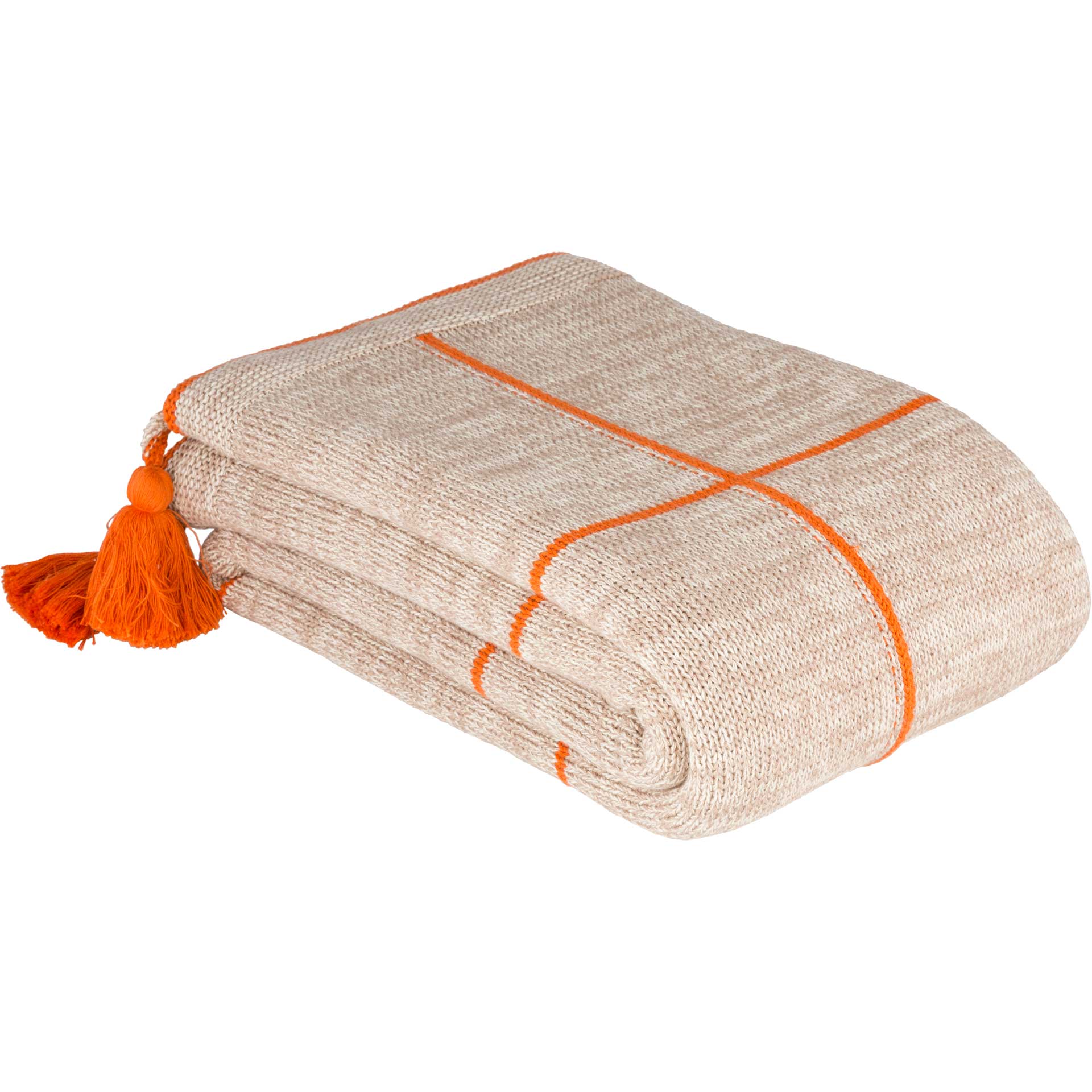 Fletcher Throw Burnt Orange/Camel/Ivory - Image 3