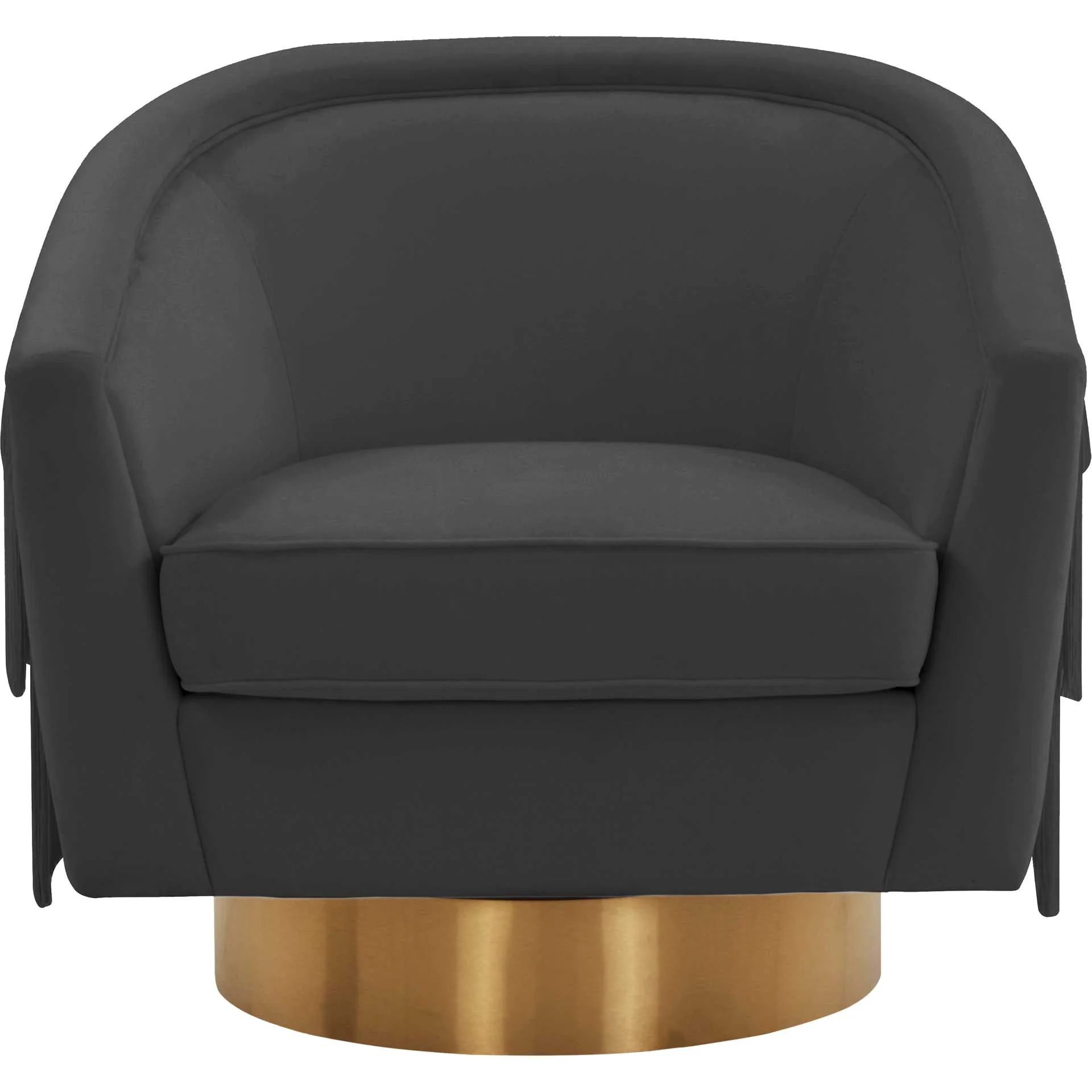 Fleur Swivel Chair Black - Image 2
