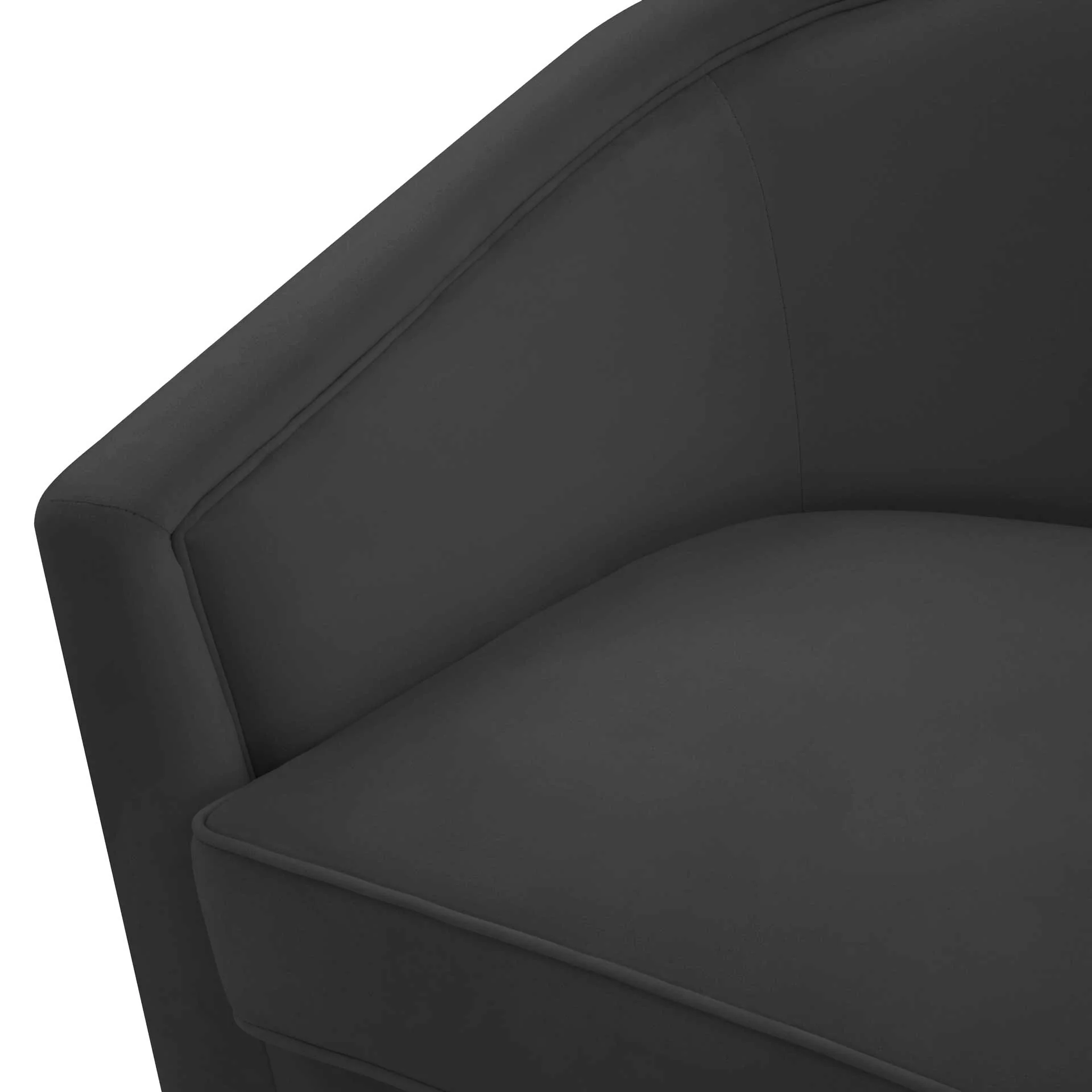 Fleur Swivel Chair Black - Image 4