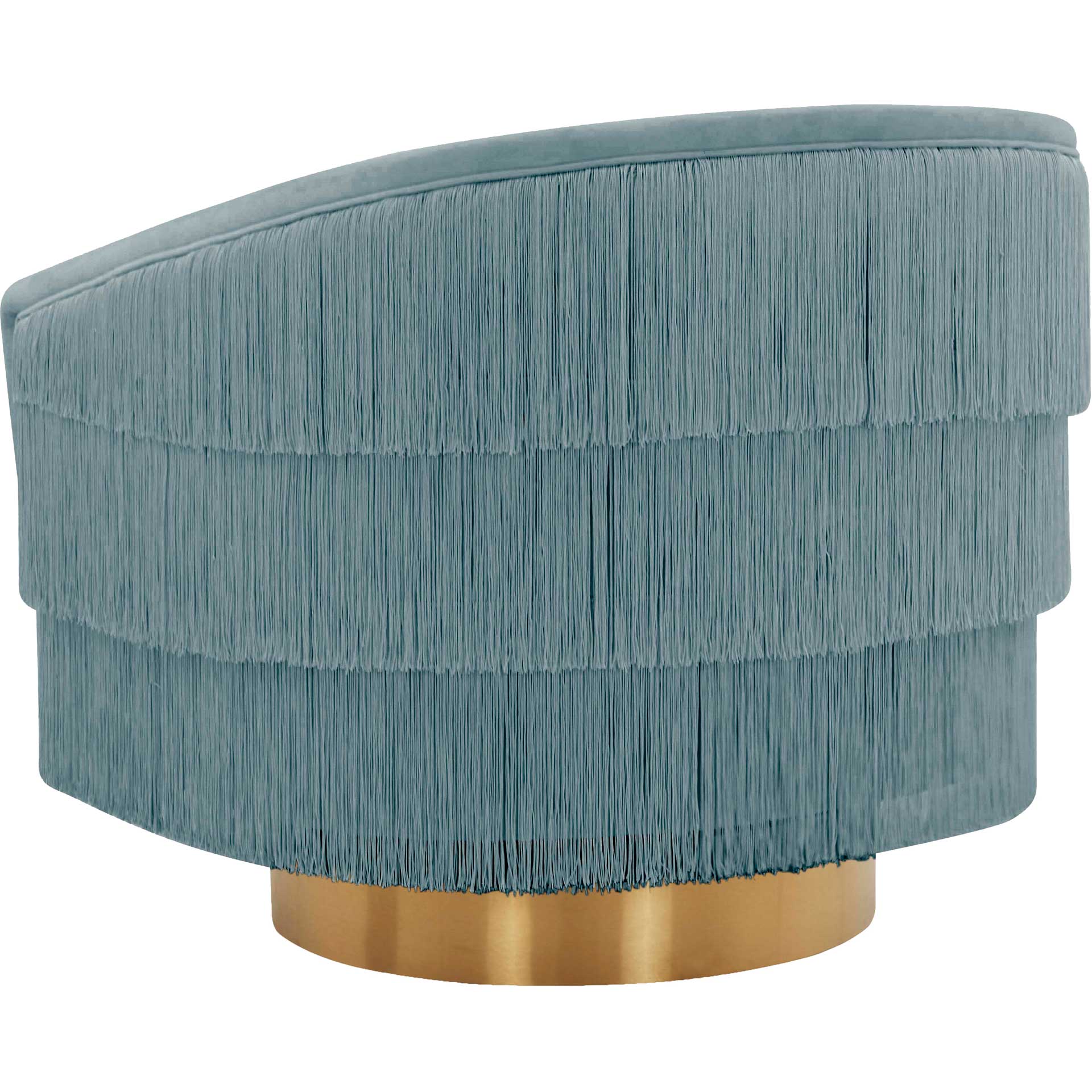 Fleur Swivel Chair Bluestone - Image 3