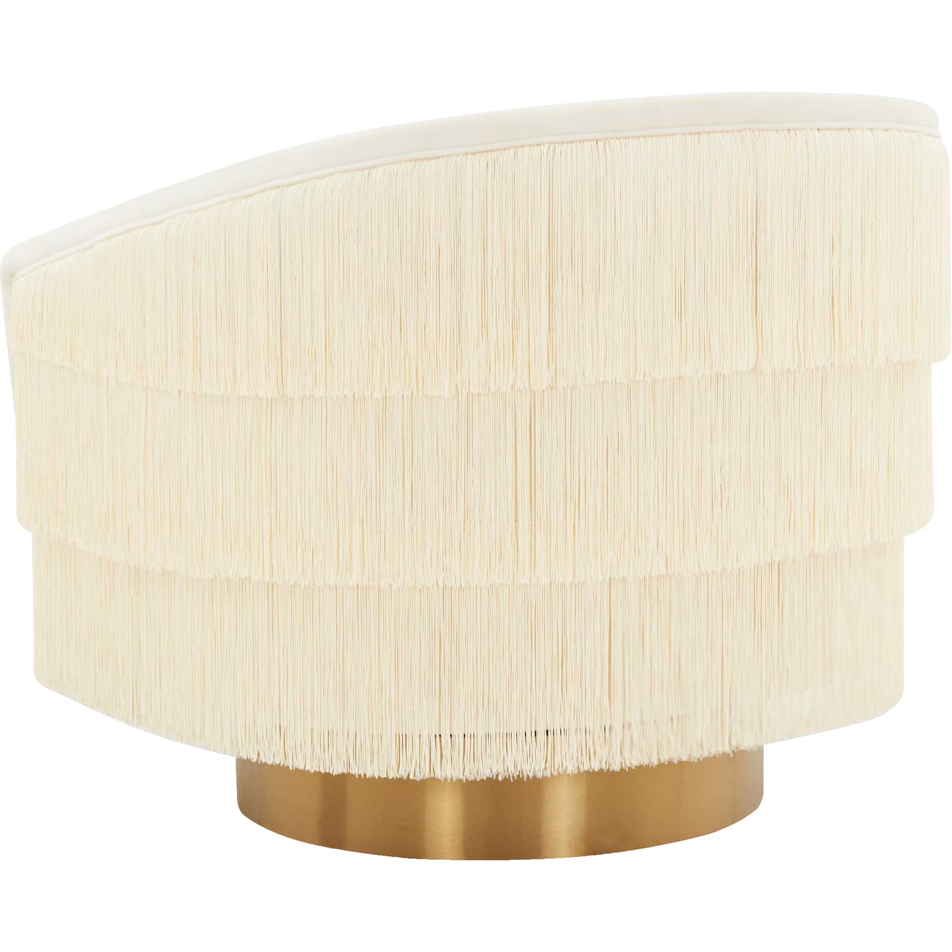 Fleur Swivel Chair Cream - Image 3