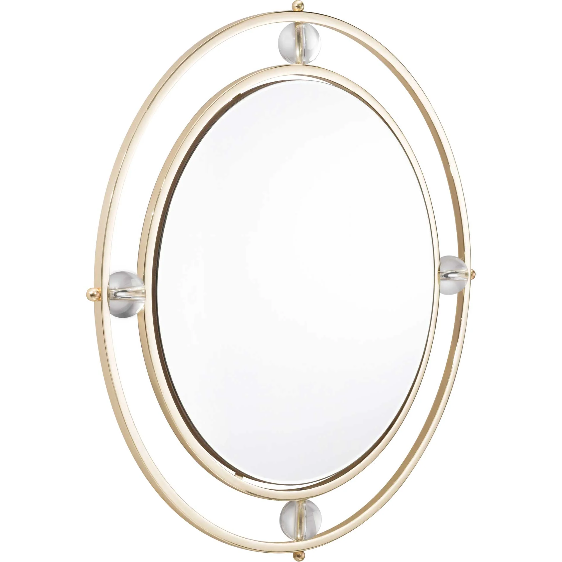 Floating Round Lucite Mirror - Image 2