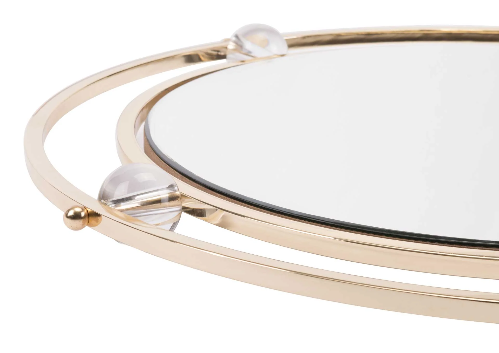 Floating Round Lucite Mirror - Image 4