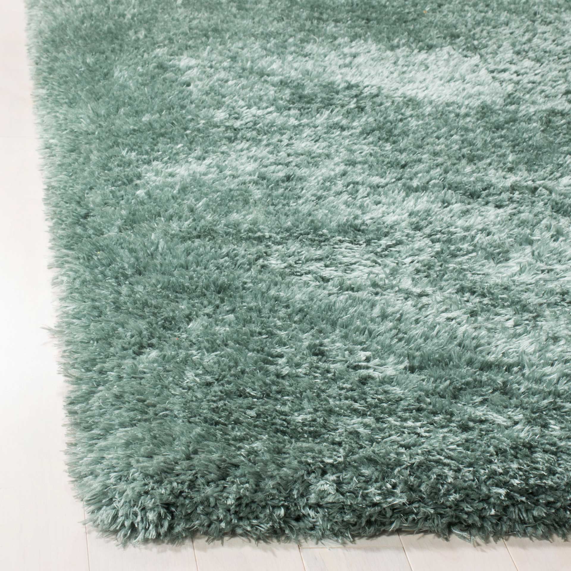 Flokati Shag Blue Area Rug - Image 3