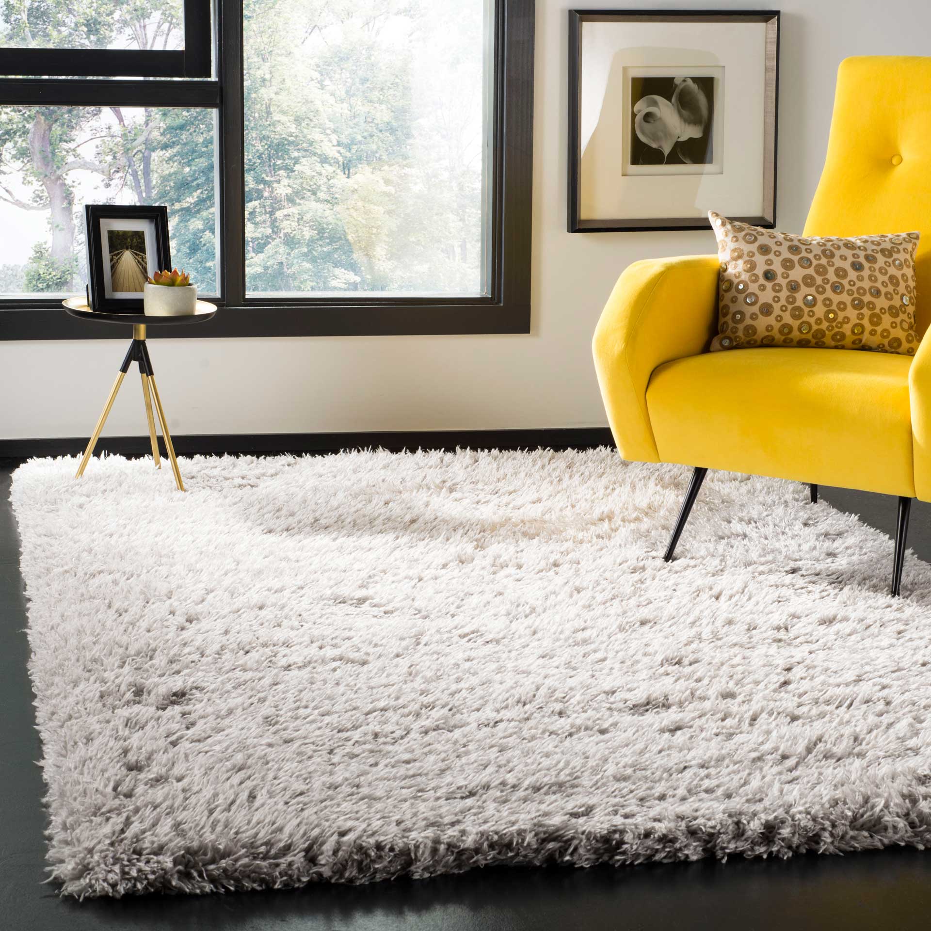 Flokati Shag Silver Area Rug - Image 5