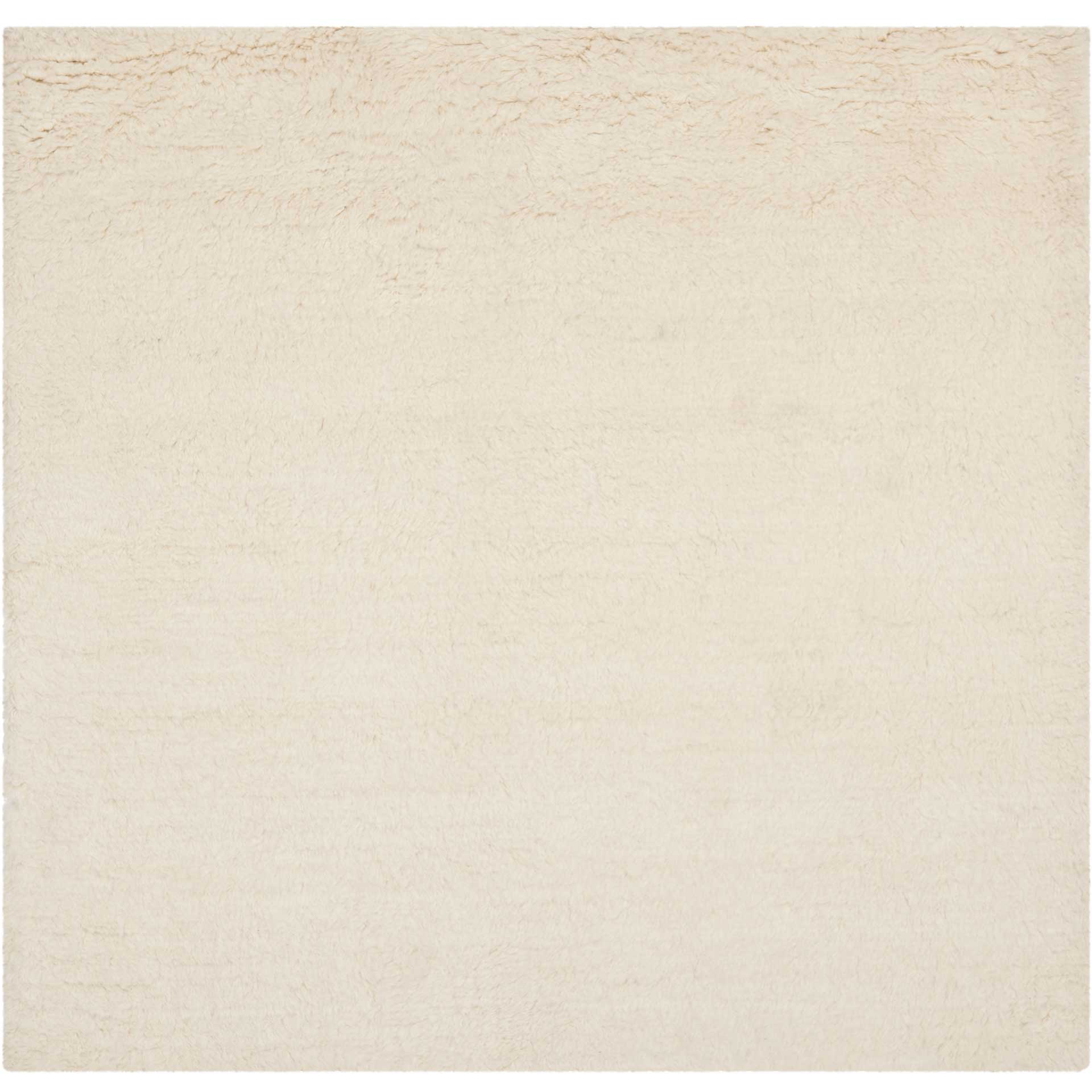 Flokati Shag Wool Ivory Area Rug - Image 2