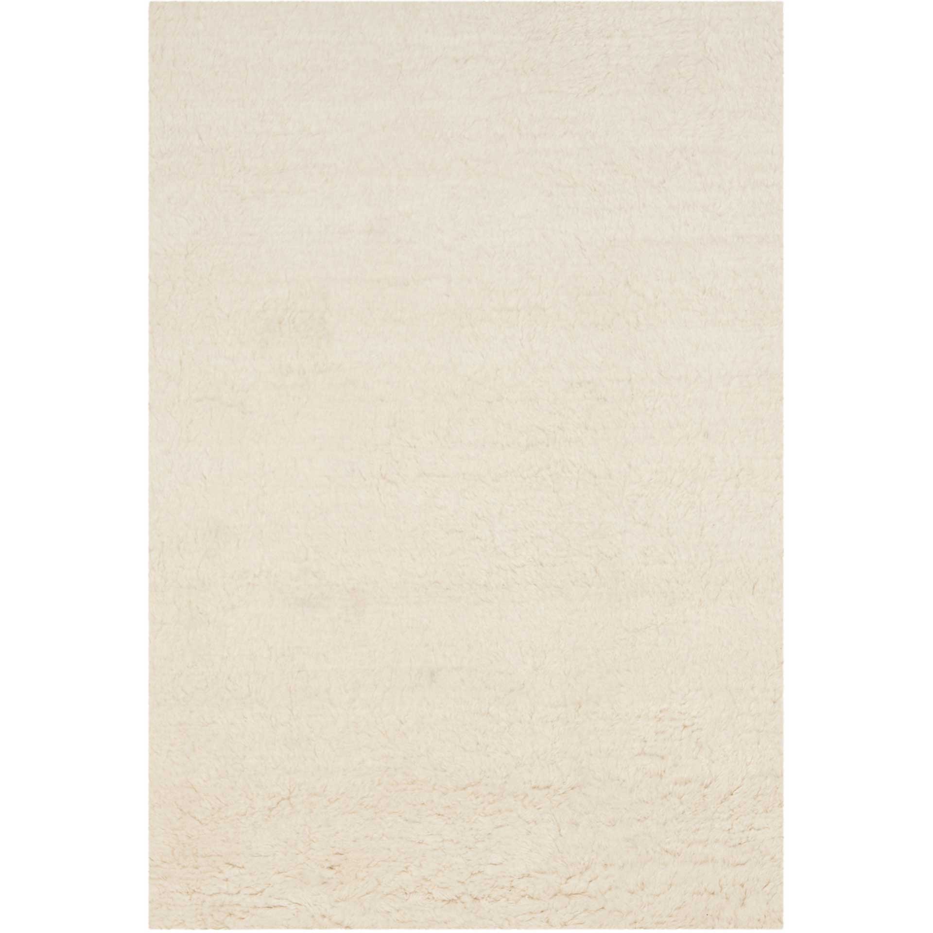 Flokati Shag Wool Ivory Area Rug - Image 3