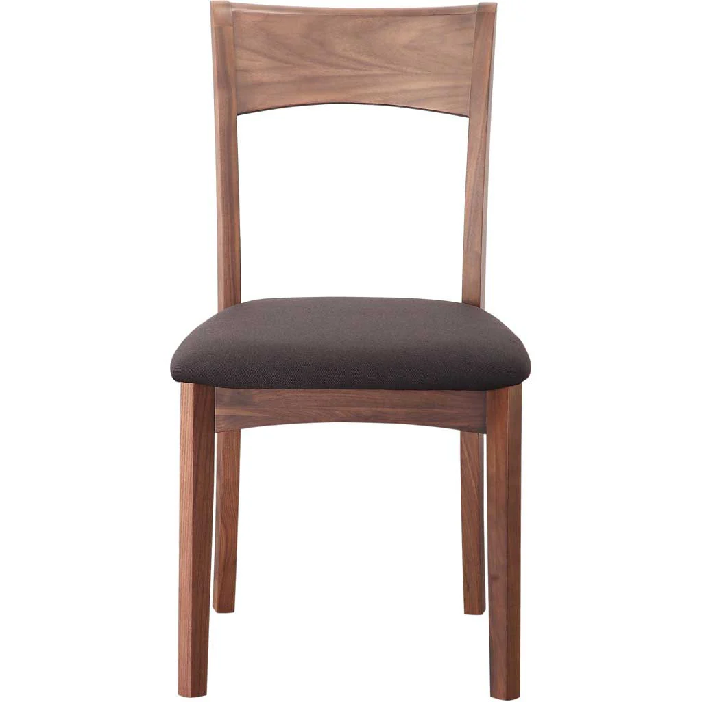 Florent Dining Chair Walnut Black Seat (Set of 2) - Image 2