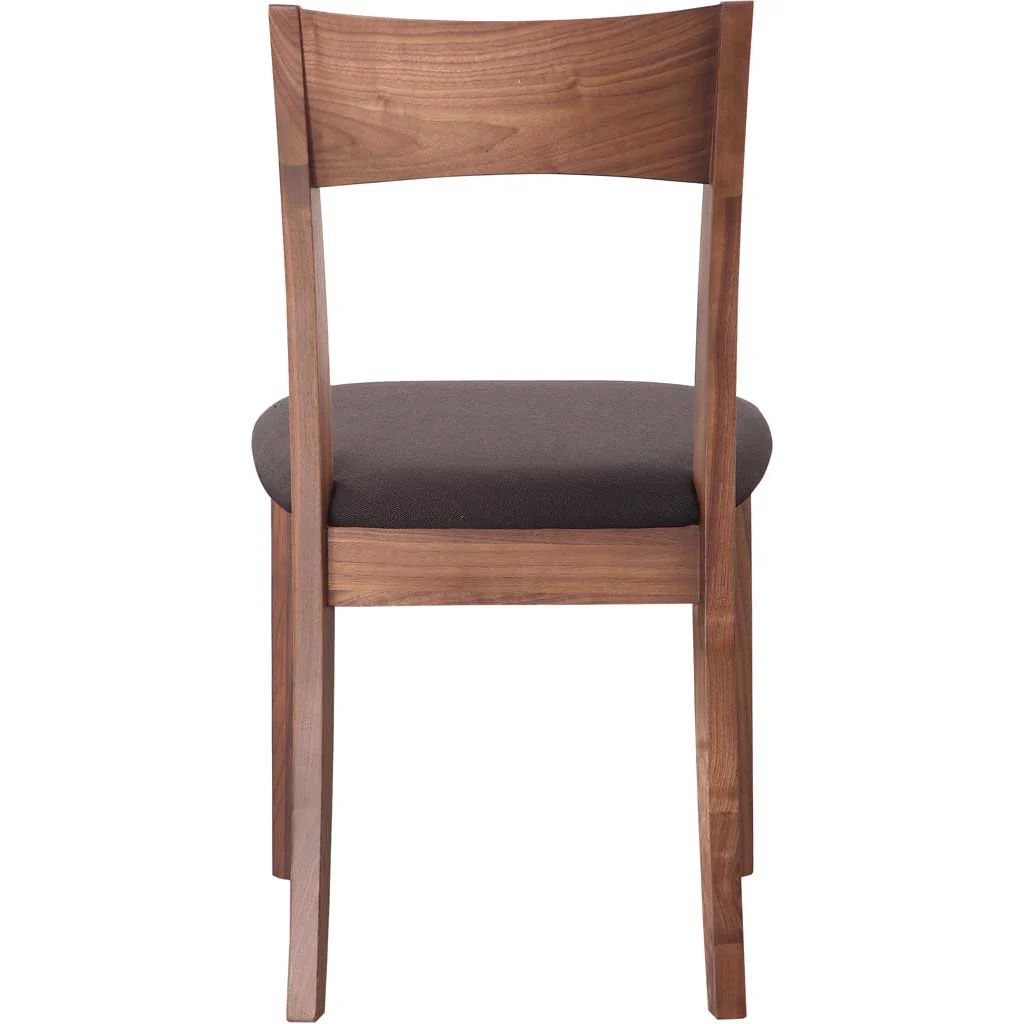 Florent Dining Chair Walnut Black Seat (Set of 2) - Image 3
