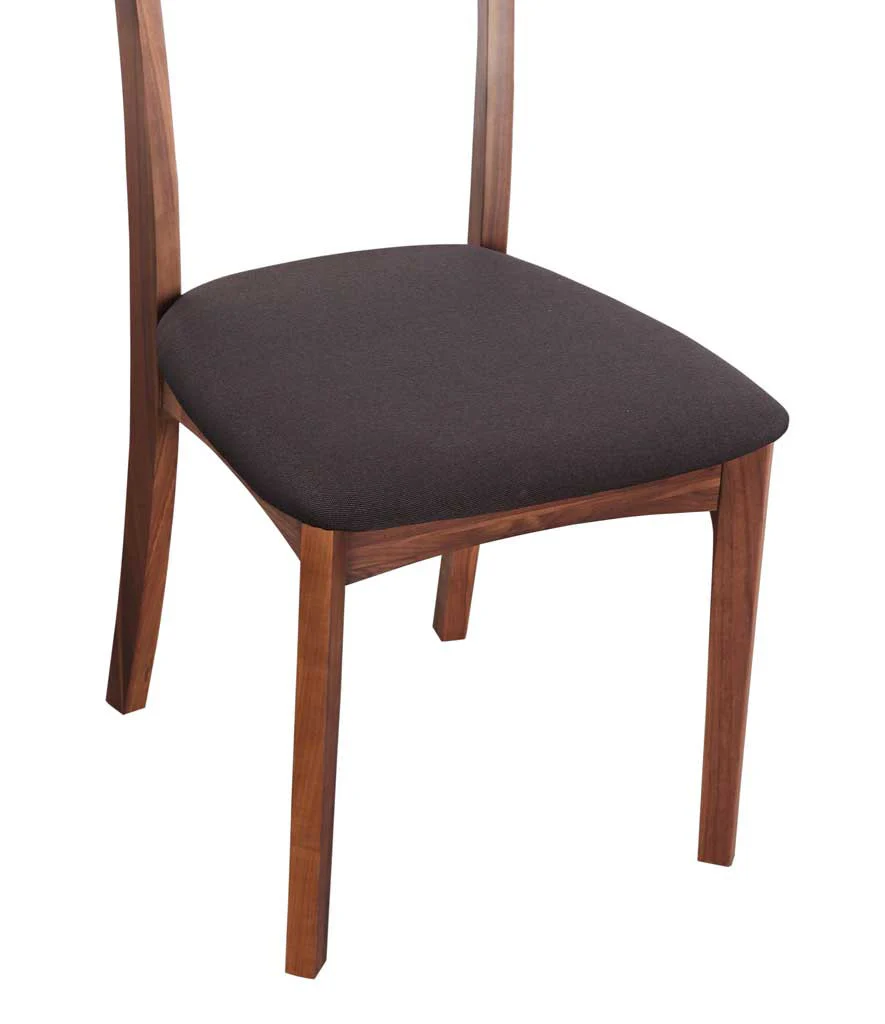 Florent Dining Chair Walnut Black Seat (Set of 2) - Image 4