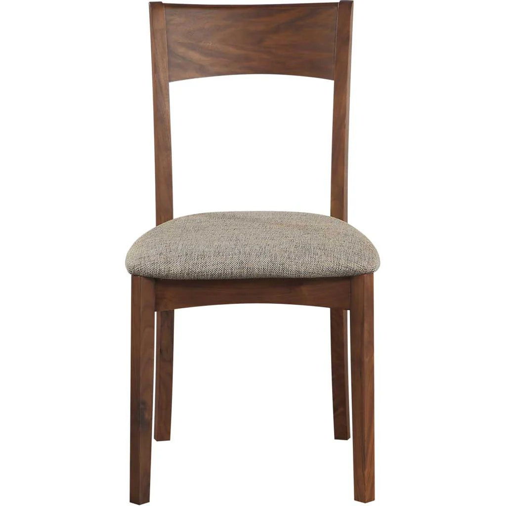 Florent Dining Chair Walnut Gray Seat (Set of 2) - Image 2