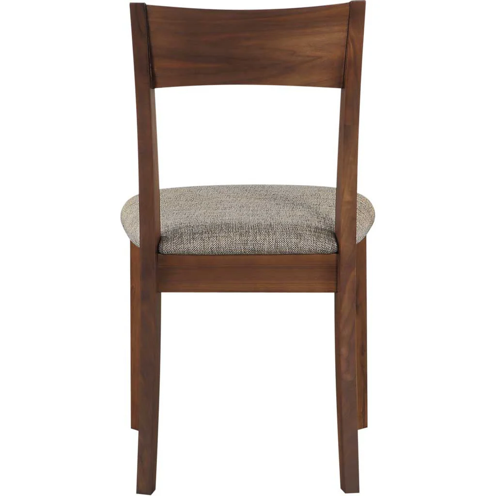 Florent Dining Chair Walnut Gray Seat (Set of 2) - Image 3