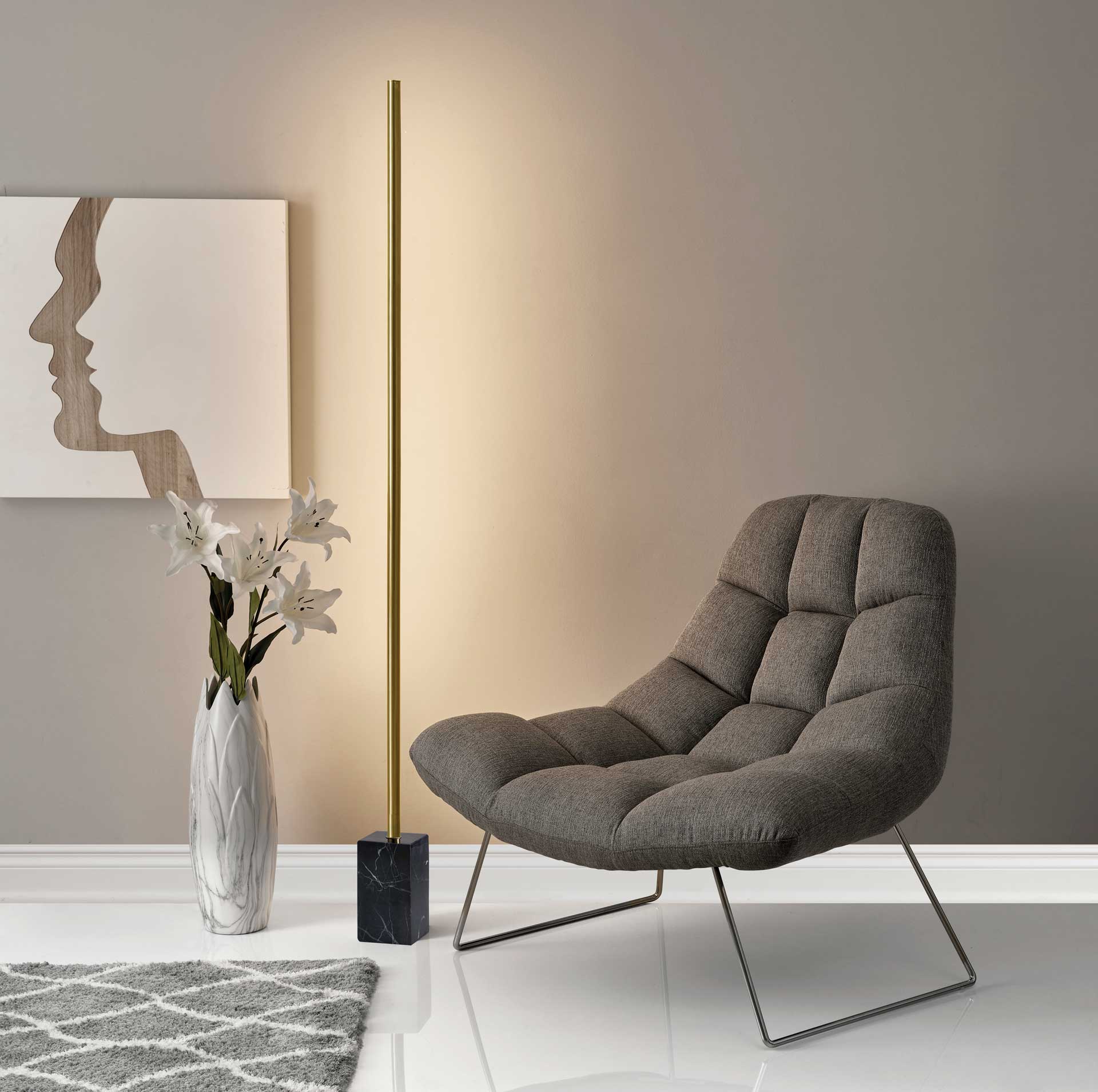 Floro LED Wall Washer Brass - Image 5
