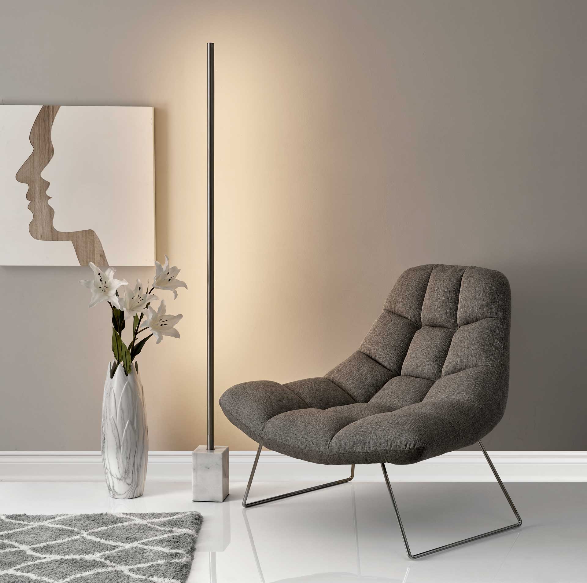 Floro LED Wall Washer Brushed Steel - Image 5