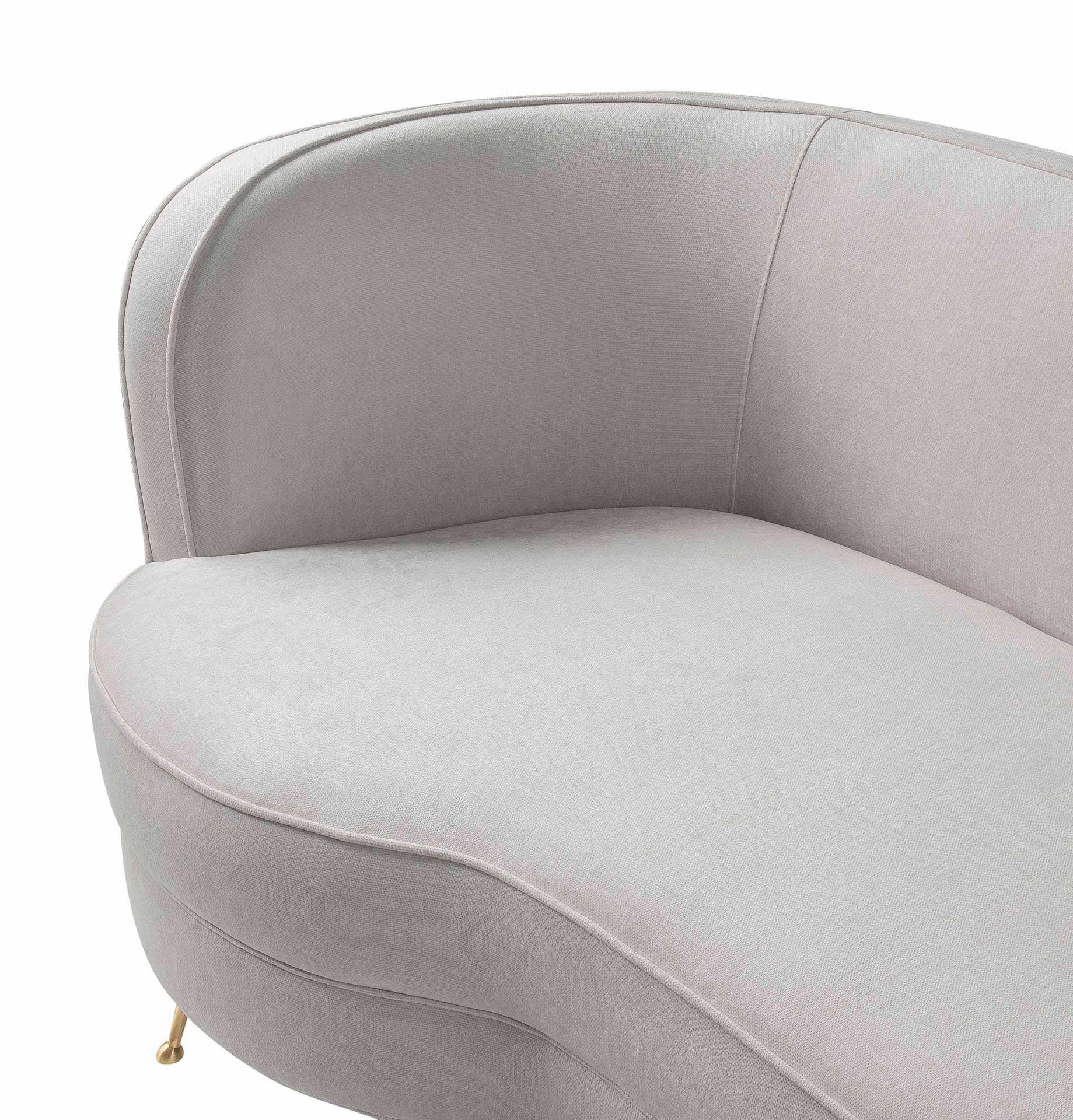 Flourish Chenille Sofa Cream - Image 4