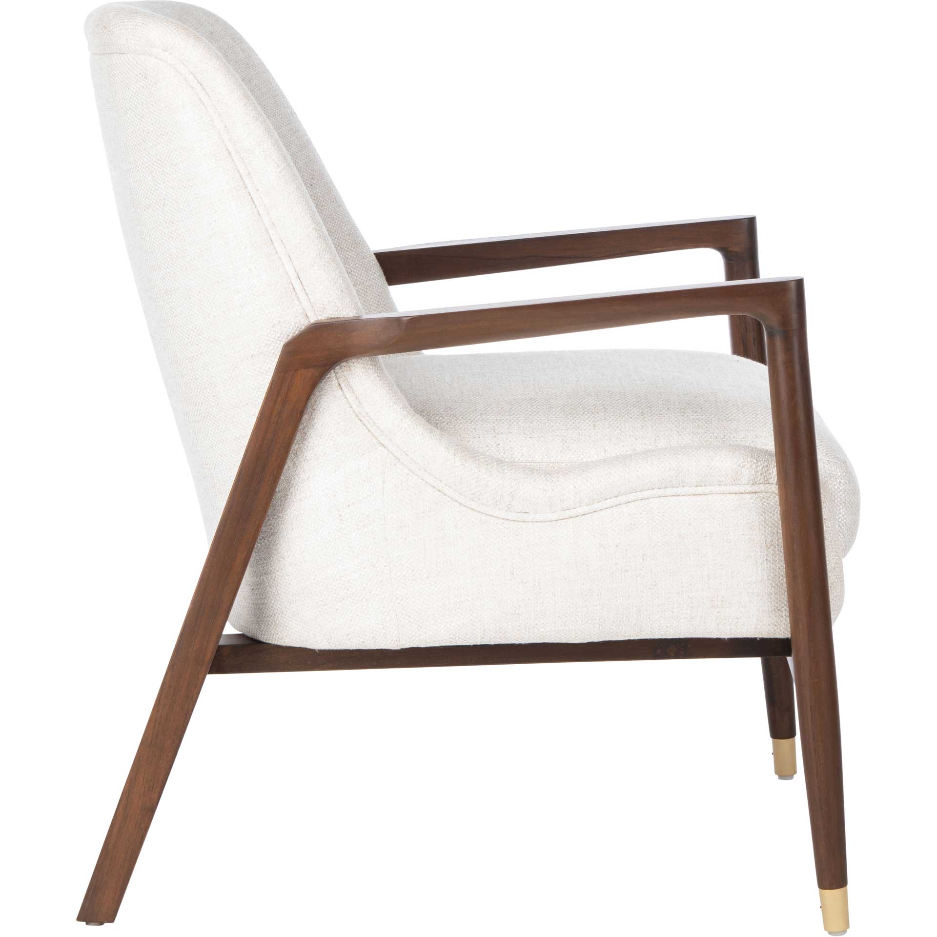 Flourish Mid-Century Accent Chair Cream - Image 3