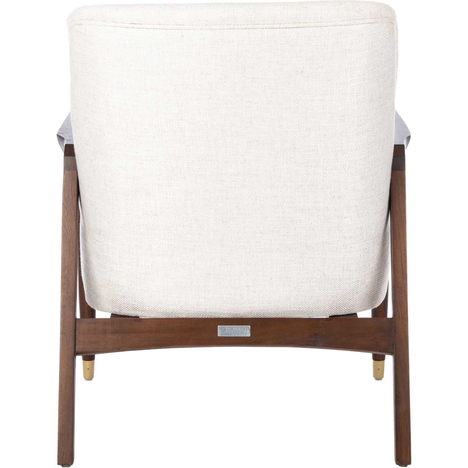 Flourish Mid-Century Accent Chair Cream - Image 4