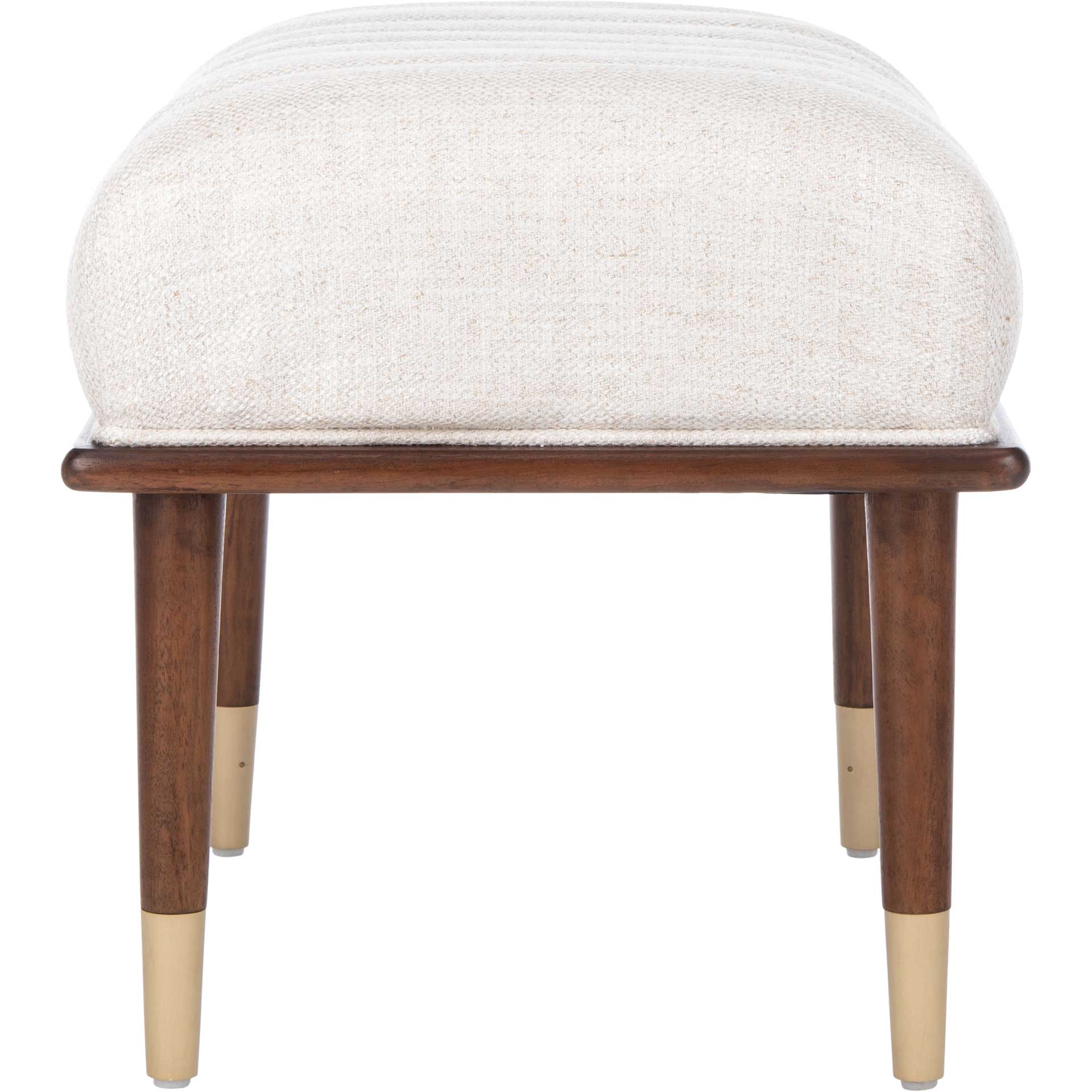 Flourish Mid-Century Ottoman Cream - Image 3