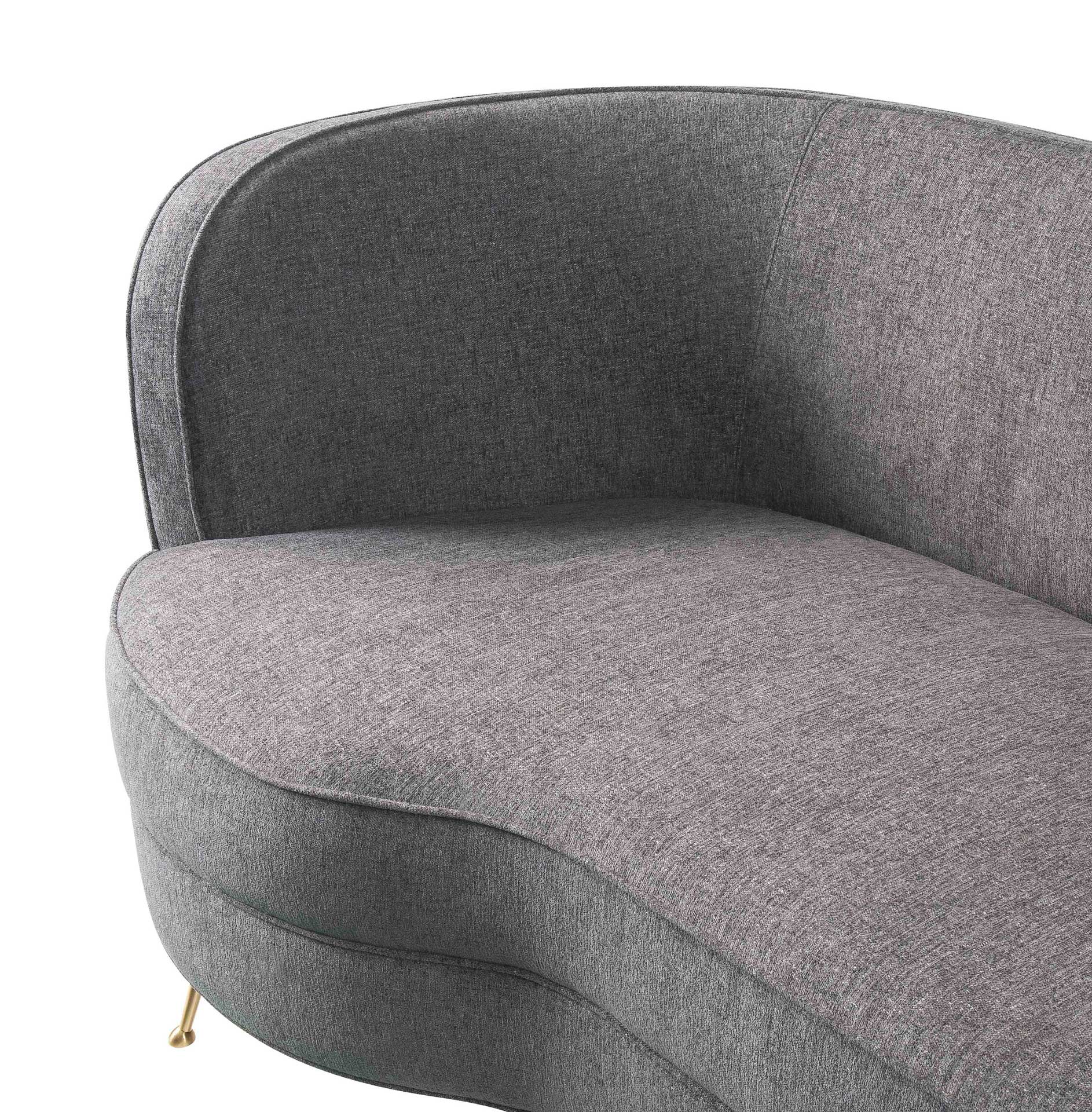 Flourish Tweed Sofa Gray - Image 4