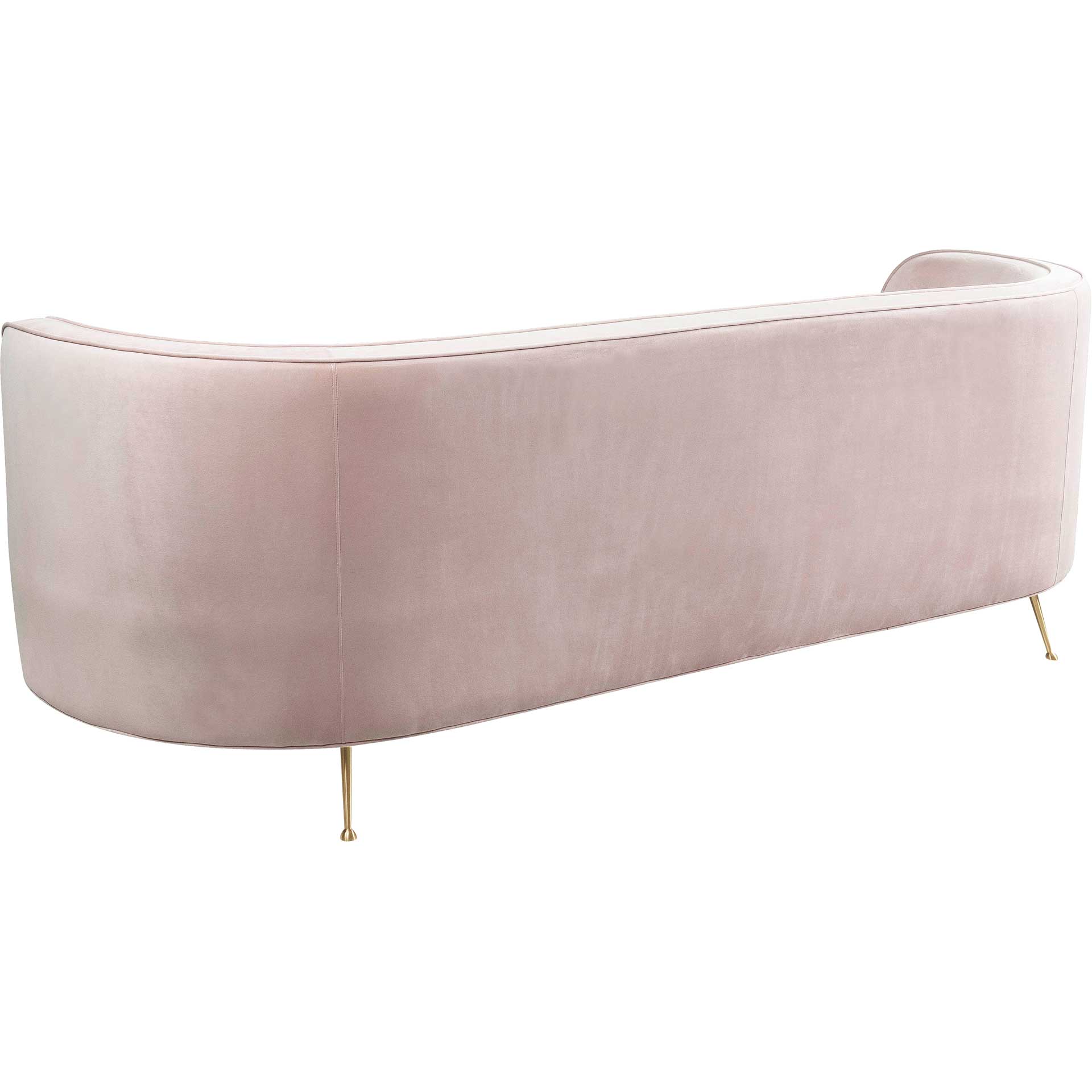 Flourish Velvet Sofa Blush - Image 3