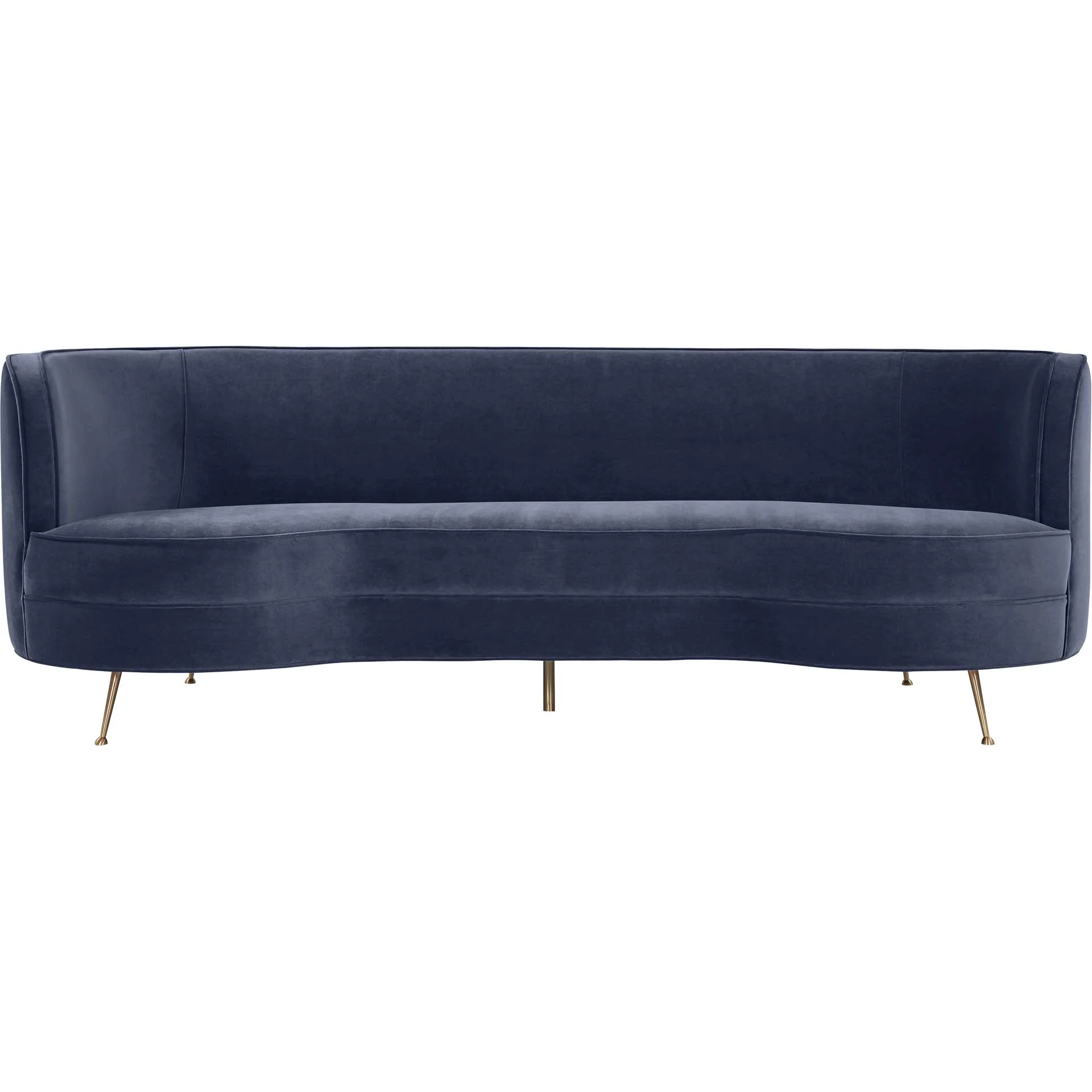 Flourish Velvet Sofa Dark Gray - Image 2