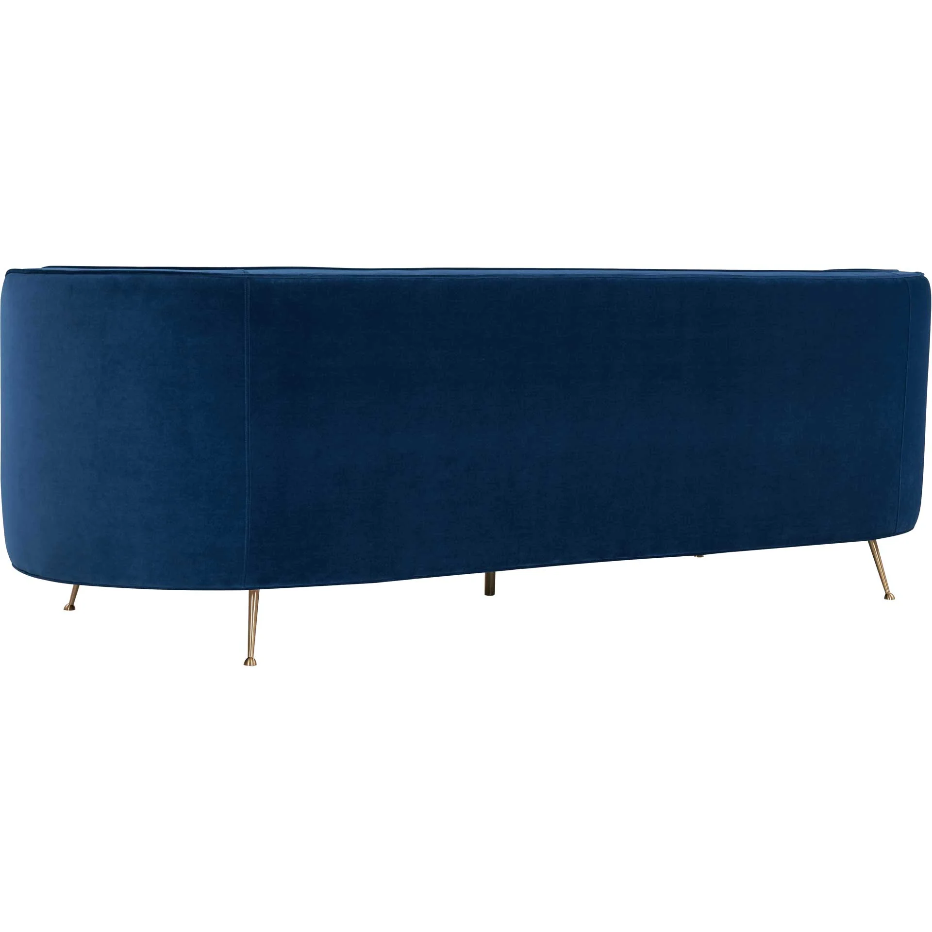 Flourish Velvet Sofa Navy - Image 3