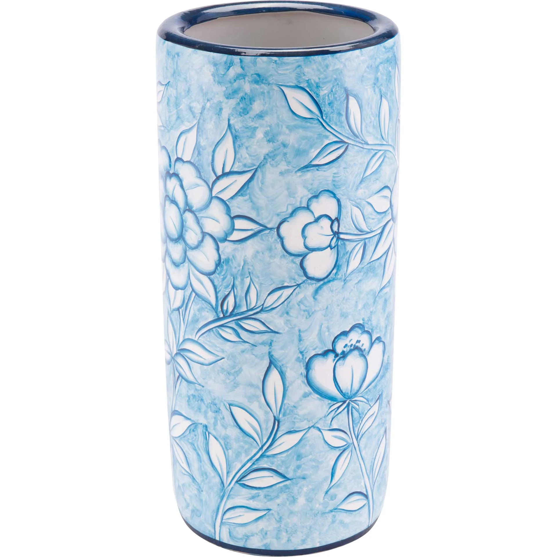 Flower Umbrealla Stand Blue/White - Image 2