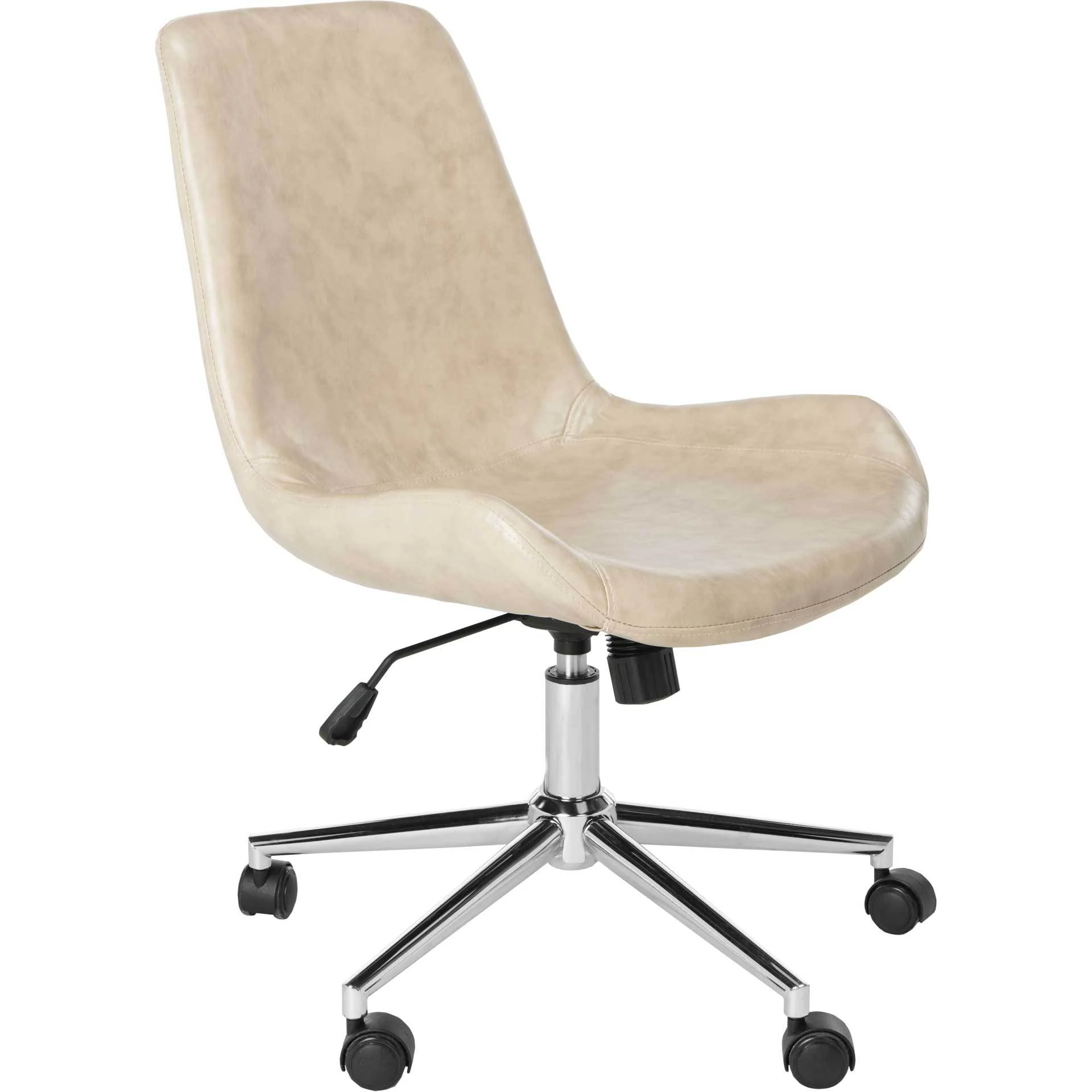 Flynn Swivel Office Chair Beige - Image 3