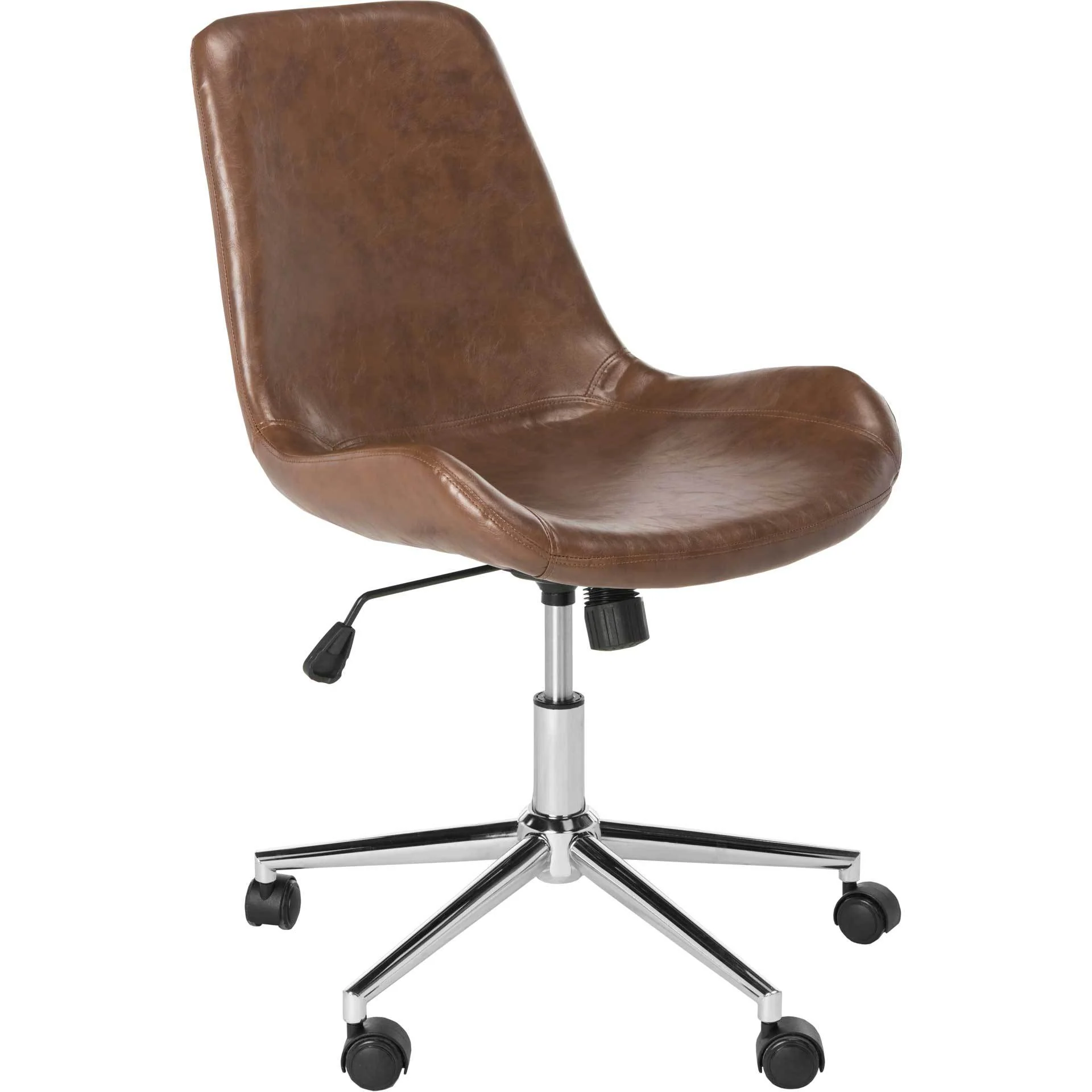 Flynn Swivel Office Chair Brown - Image 3