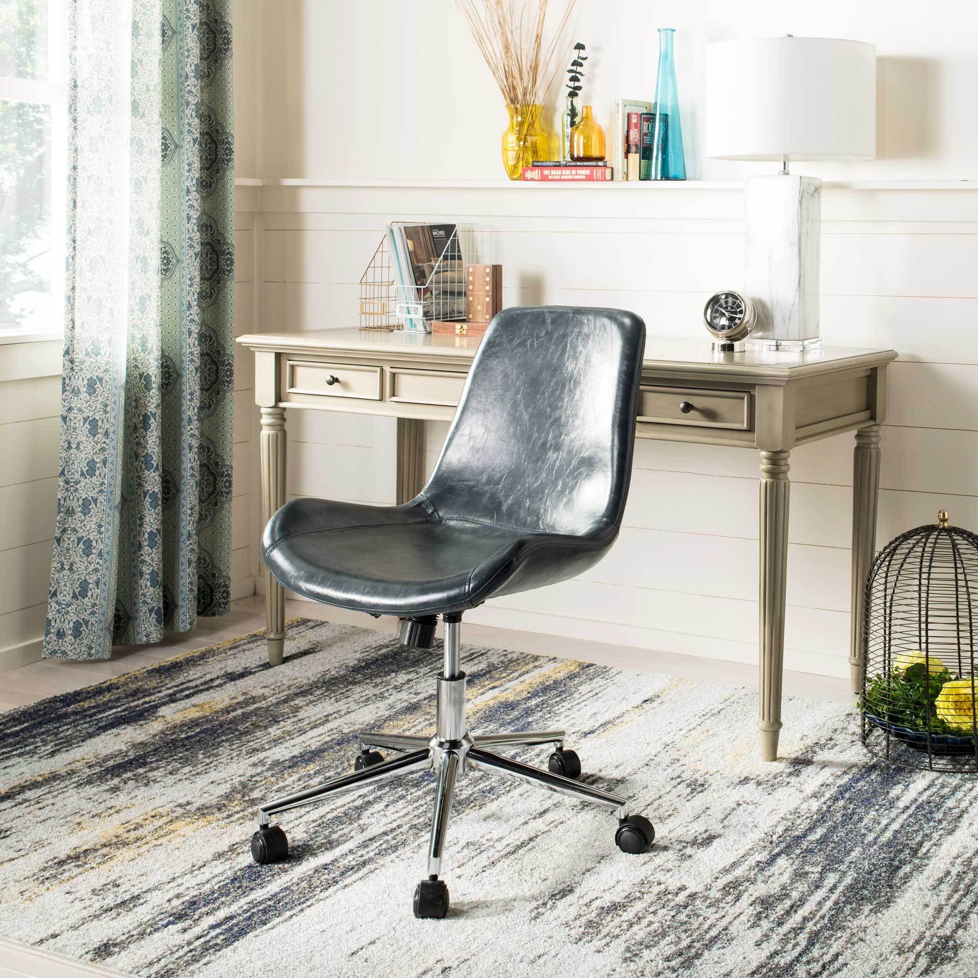 Flynn Swivel Office Chair Dark Gray - Image 6