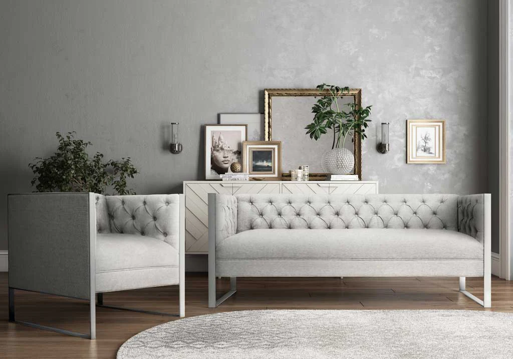 Fontaine Light Gray Chair - Image 5