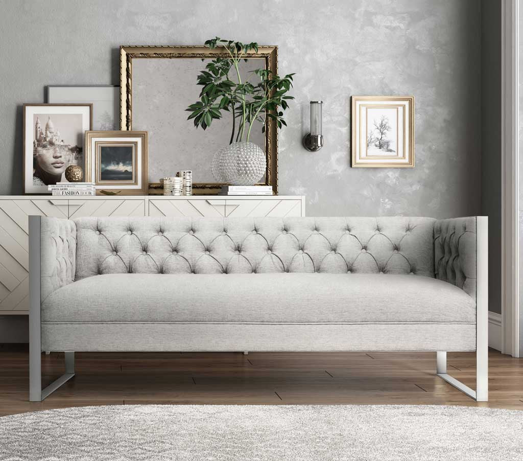 Fontaine Light Gray Sofa - Image 7