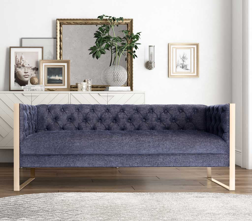 Fontaine Navy Sofa - Image 6