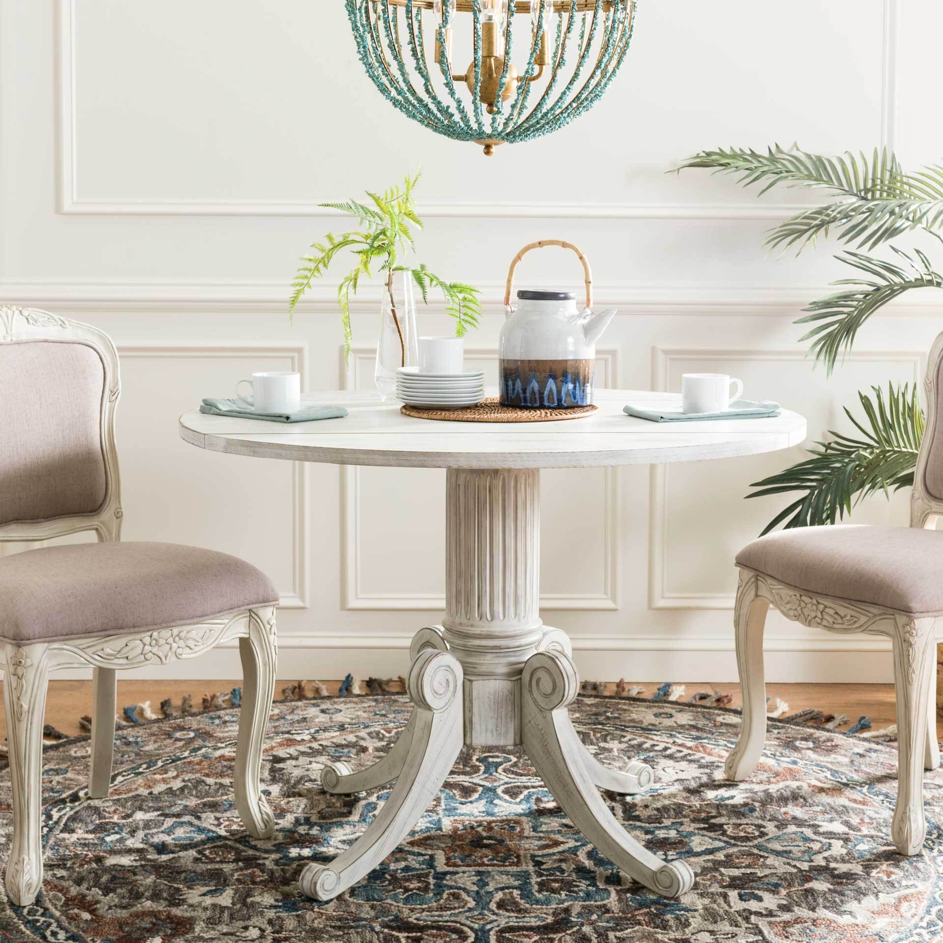 Ford Drop Leaf Dining Table Antique White - Image 3