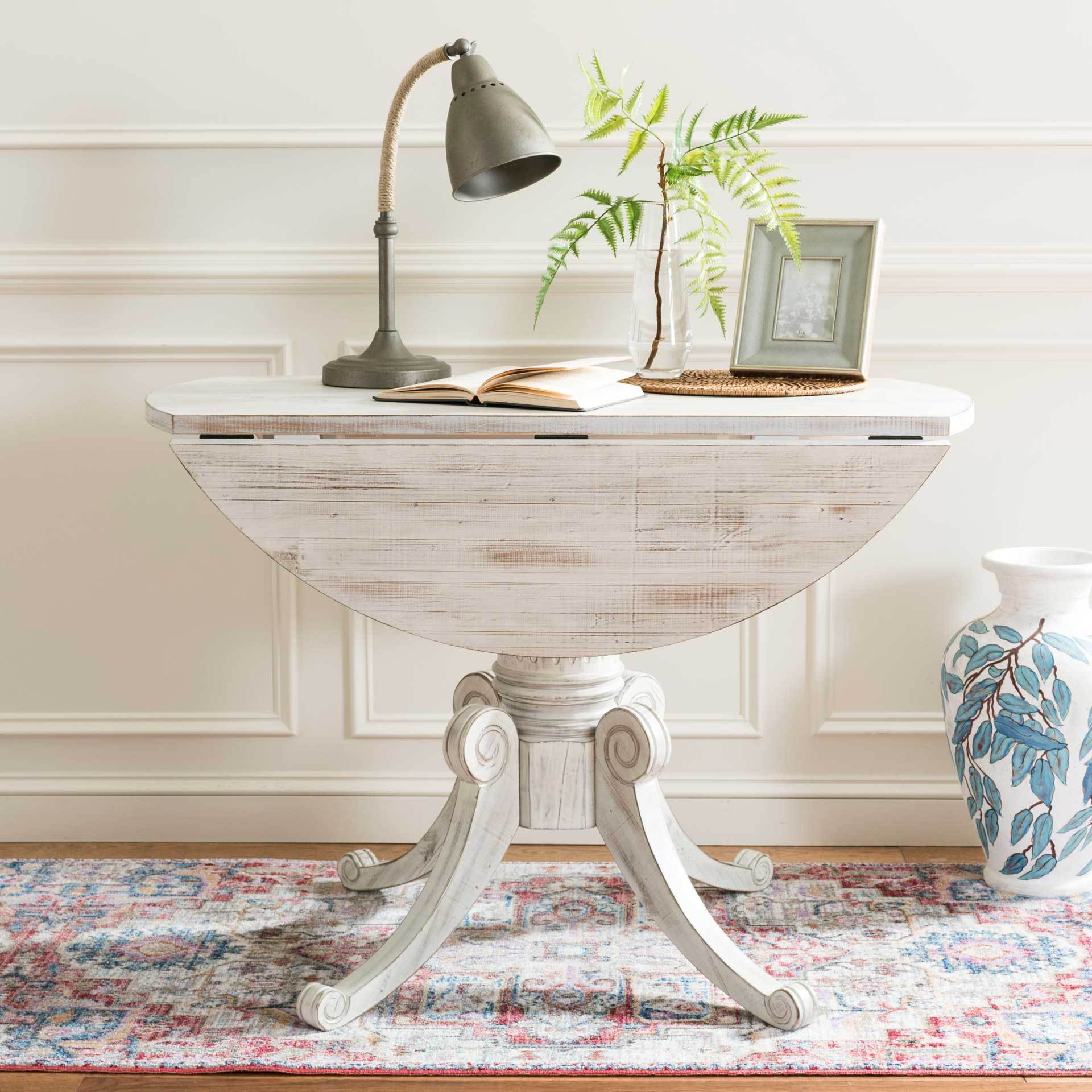 Ford Drop Leaf Dining Table Antique White - Image 5