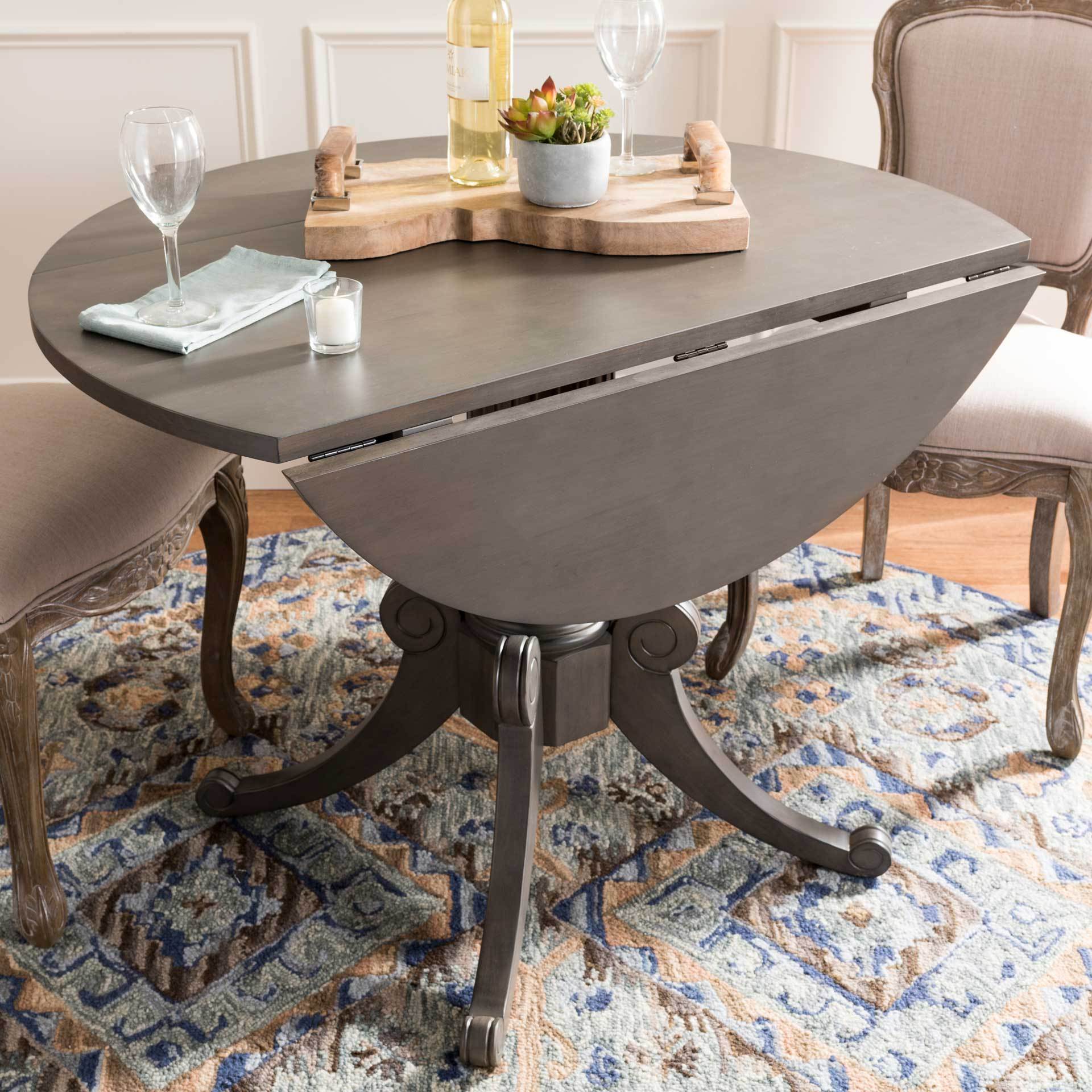 Ford Drop Leaf Dining Table Gray Wash - Image 4