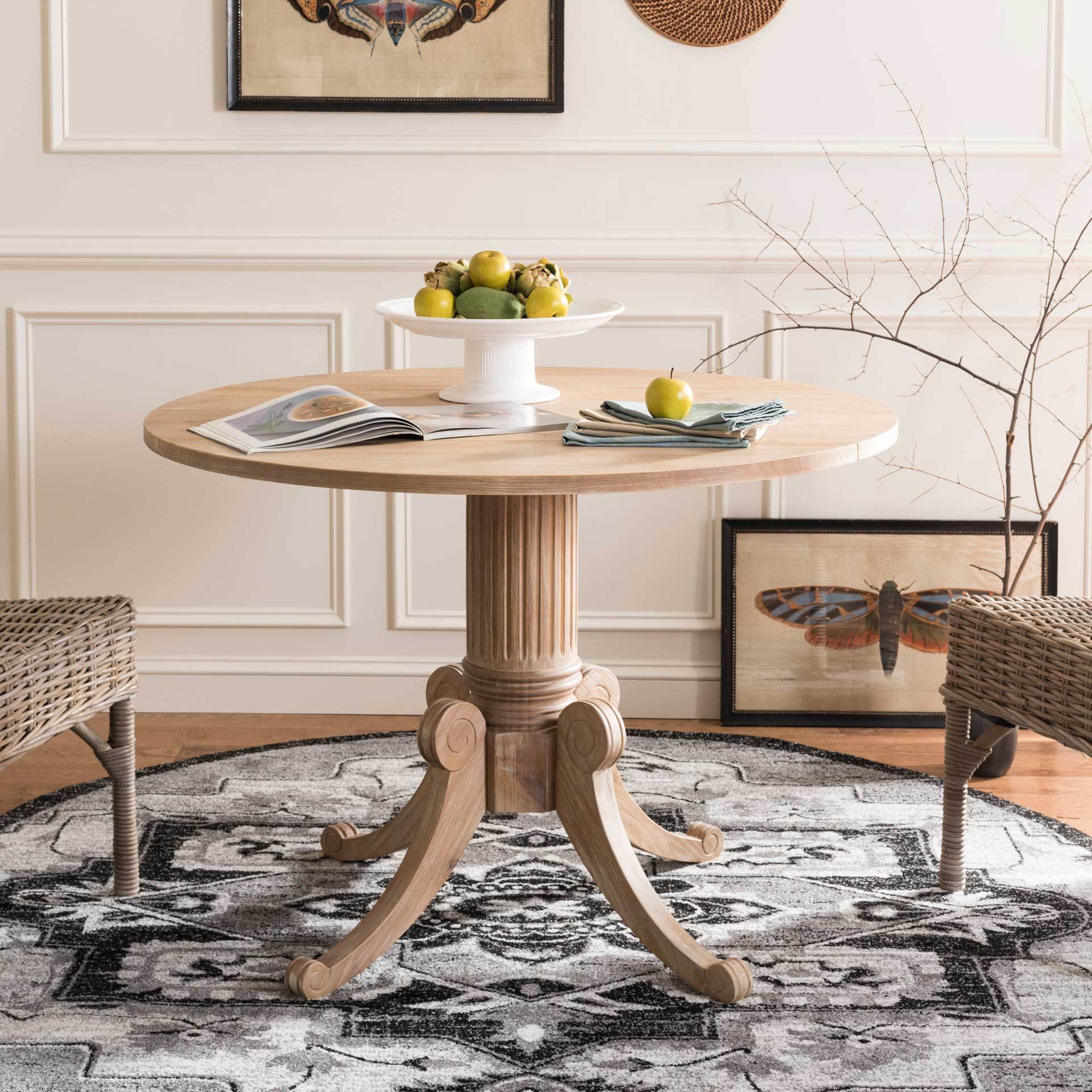 Ford Drop Leaf Dining Table Rustic Natural - Image 3