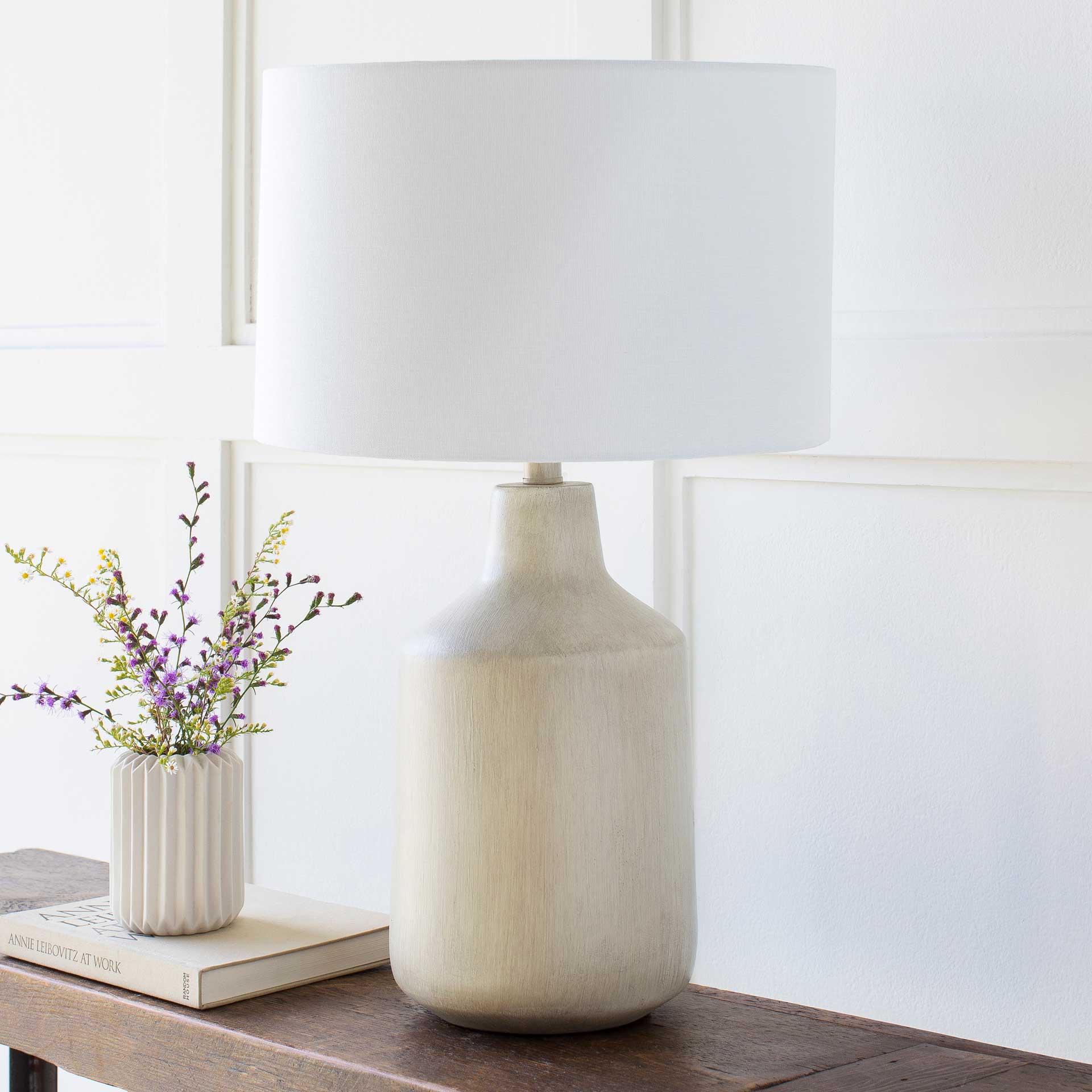 Forrest Table Lamp Ivory/Light Gray/Beige - Image 7