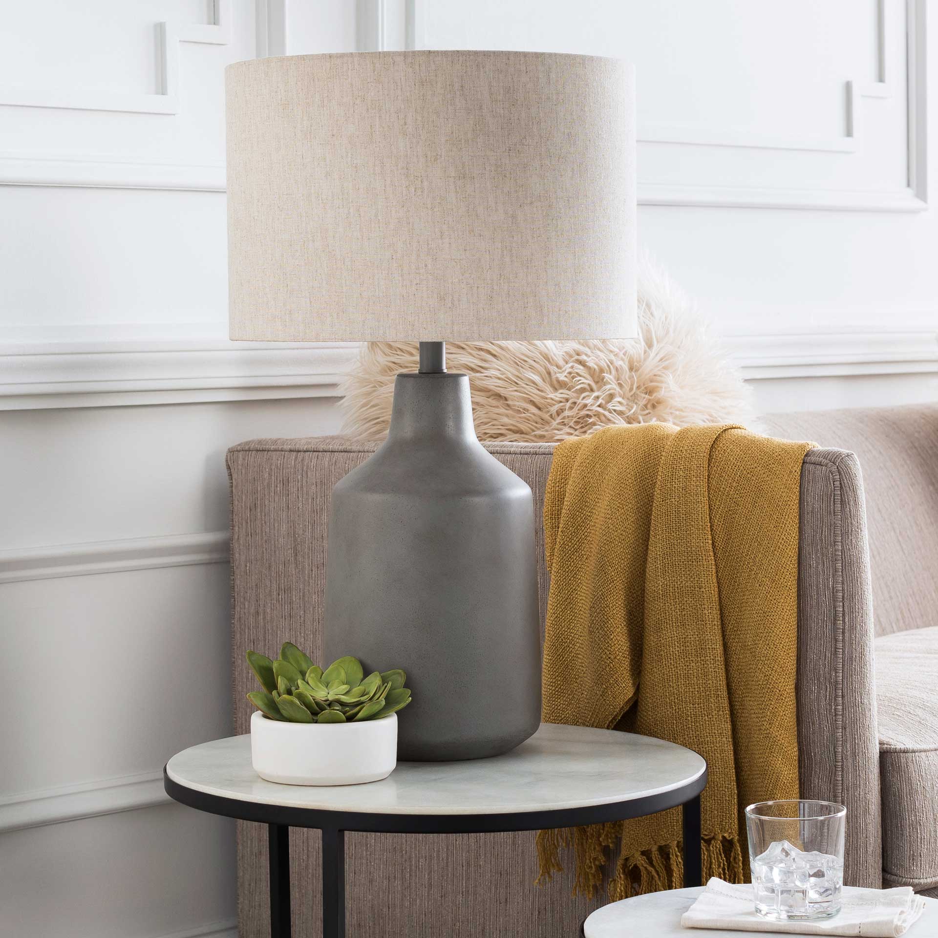 Forrest Table Lamp Medium Gray/Taupe/Slate Gray - Image 5