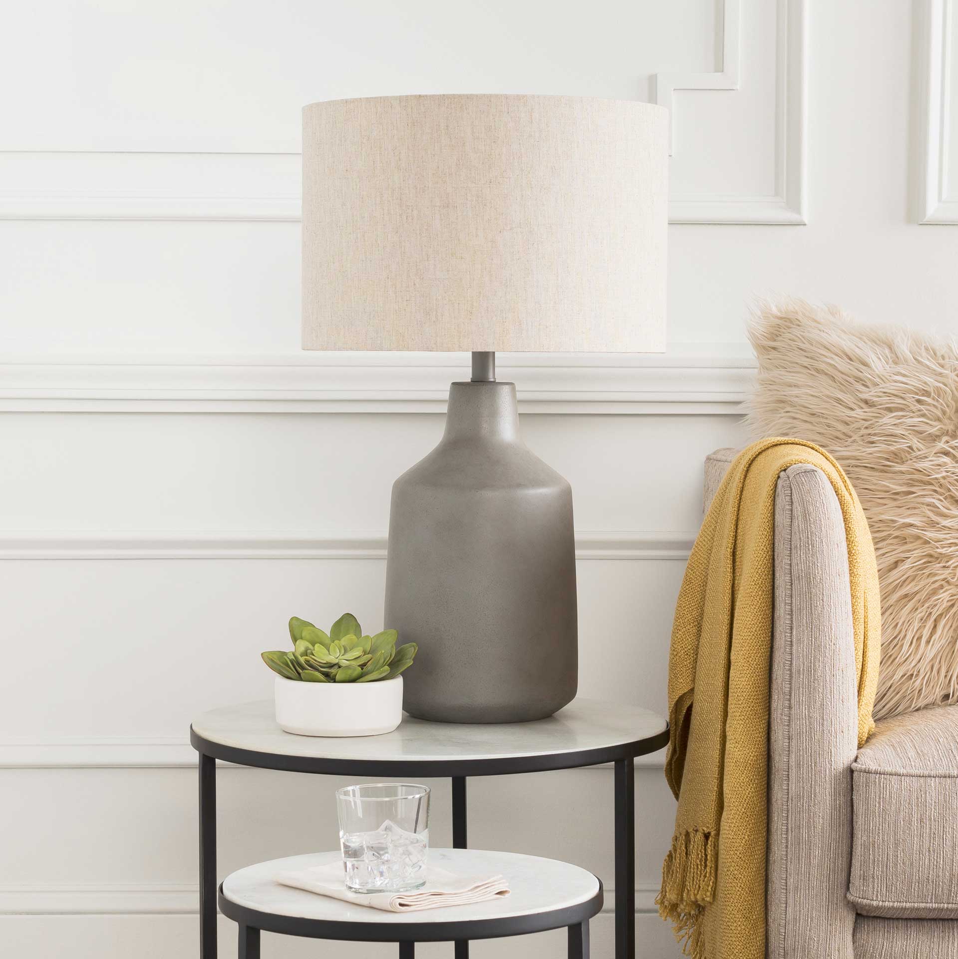 Forrest Table Lamp Medium Gray/Taupe/Slate Gray - Image 6